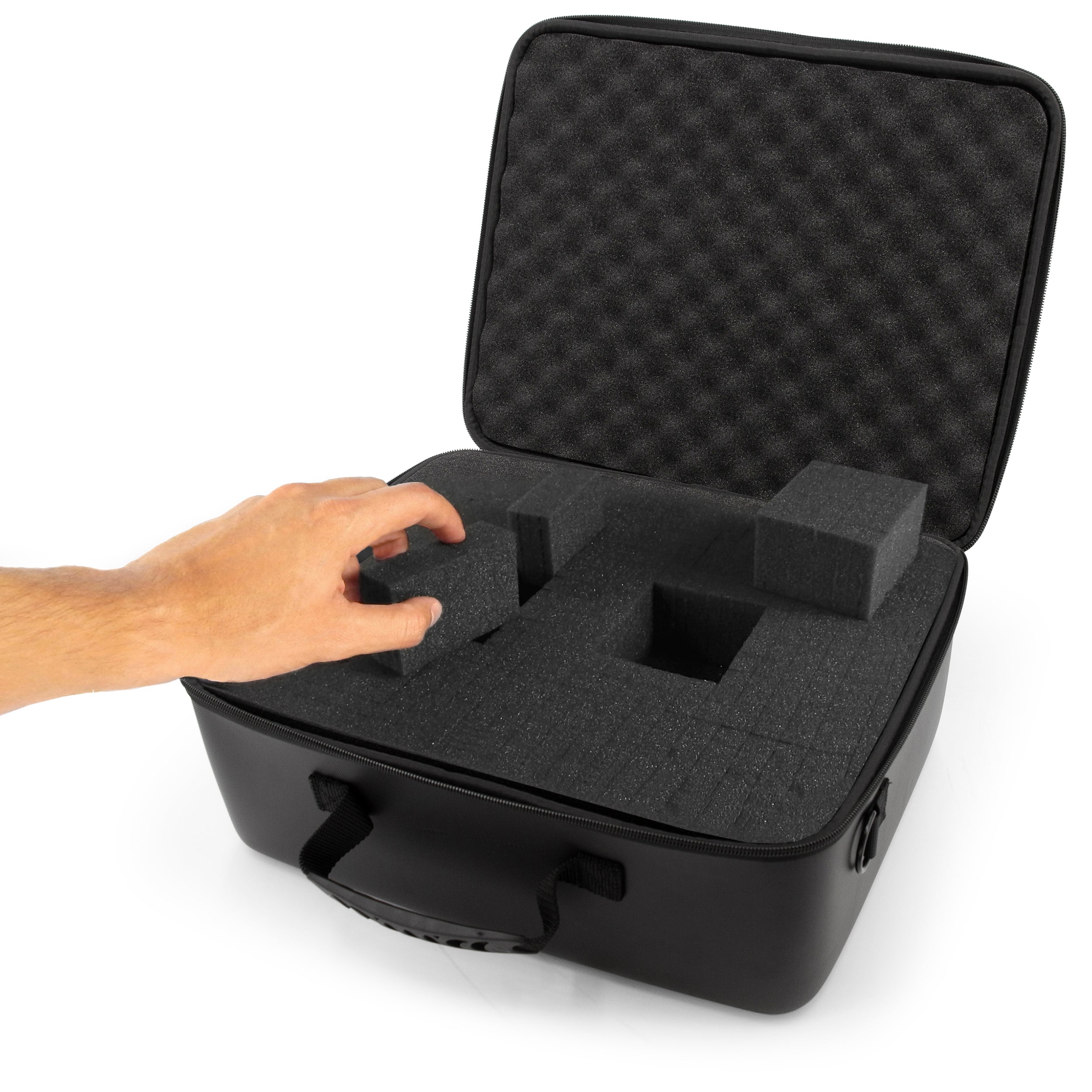 Wireless Microphone Case With Foam Compatible With 8 Sennheiser, Shure Wireless Mic System Microphones, Receivers and More