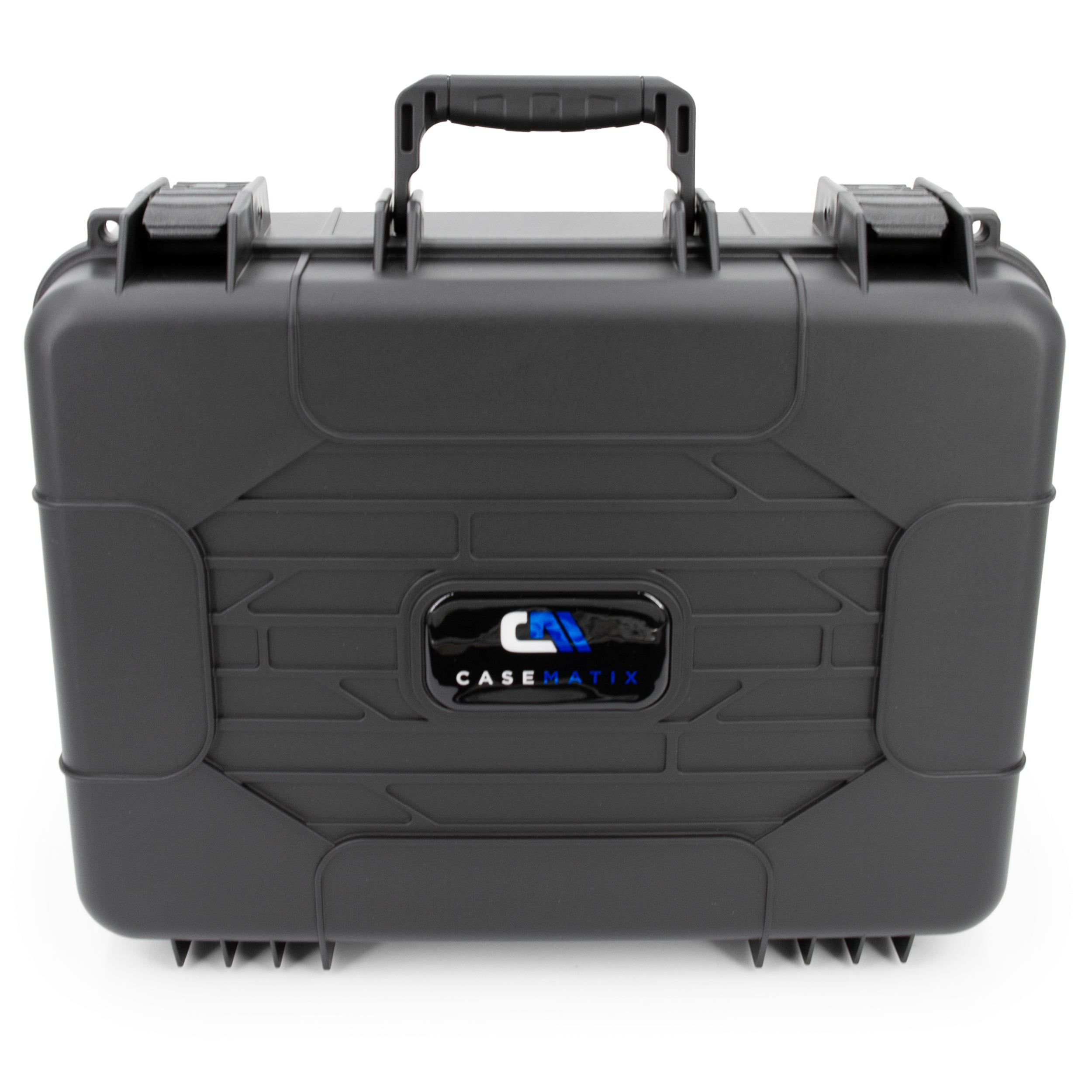Travel-Ready Miniature Case with Hard Shell & Pluckable Foam – Fits Warhammer 40K, DND, RPG Minis, Large Units, Vehicles, and Figures
