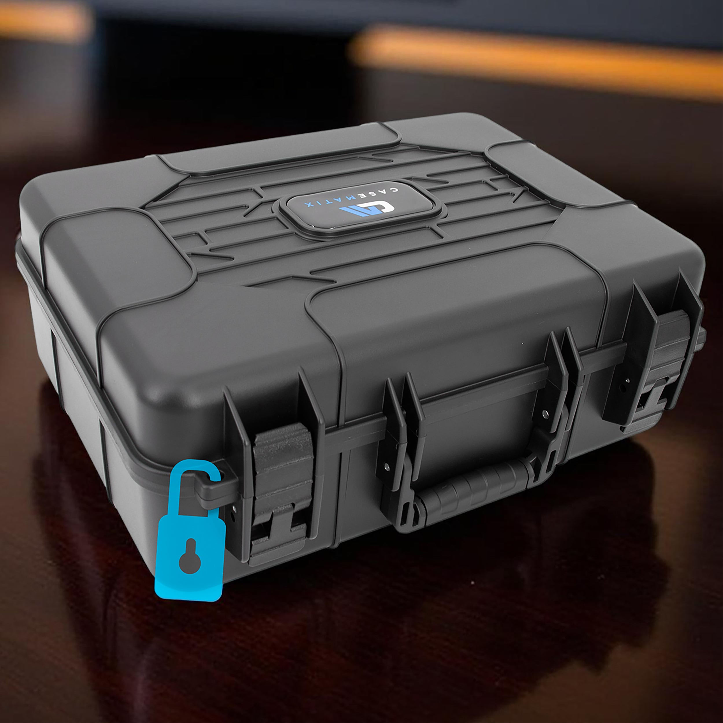 Wireless Microphone Case – Holds 12 Mics, Customizable Diced Foam, Hard Shell, Fits Shure, Sennheiser, AKG, Audio Technica Systems