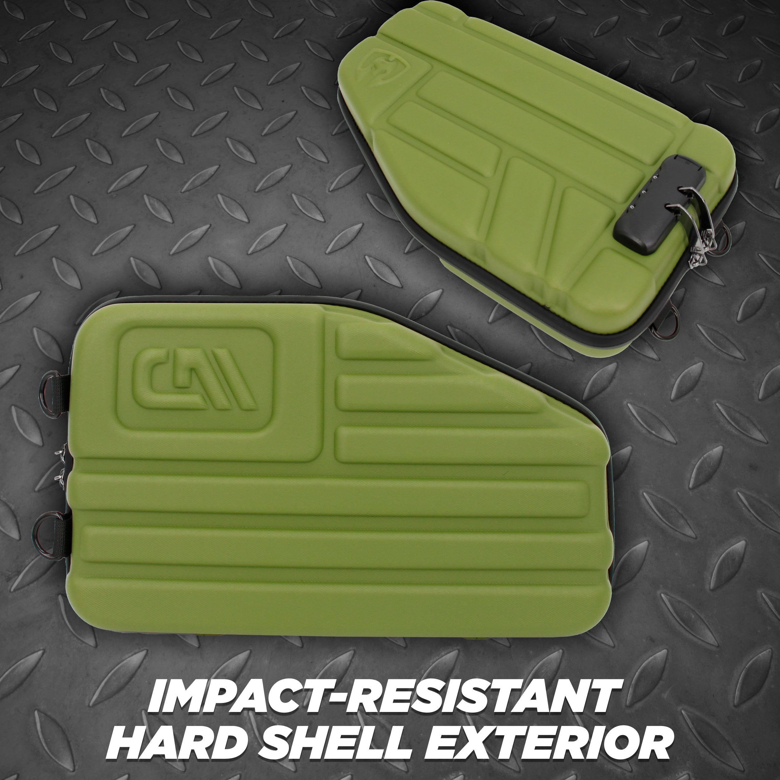 Locking Pistol Case Fits Small to Large 9mm Pistols with Room For Extra Clips and Attachments - Premium Handgun Case with Lock Zippers