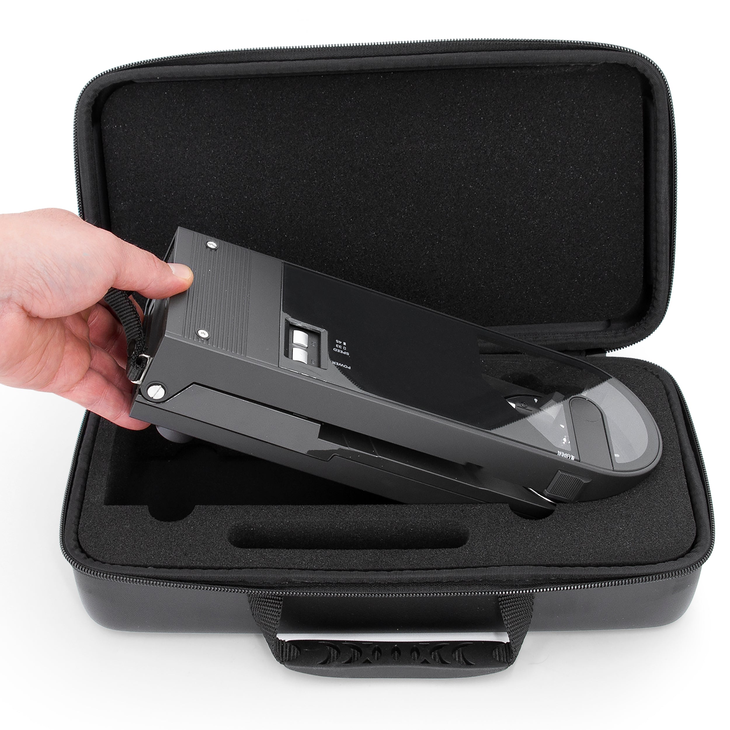 Carry Case Compatible with Audio Technica Turntable AT-SB727 Sound Burger Record Player with Custom Foam Designed To Hold Portable Turntable