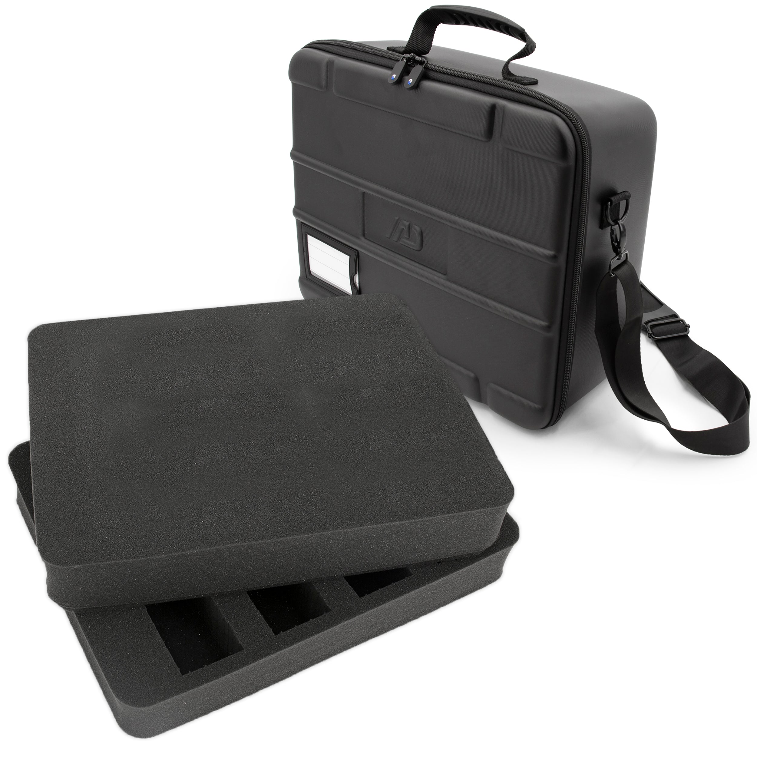 Wireless Microphone Case With Foam Compatible With 8 Sennheiser, Shure Wireless Mic System Microphones, Receivers and More