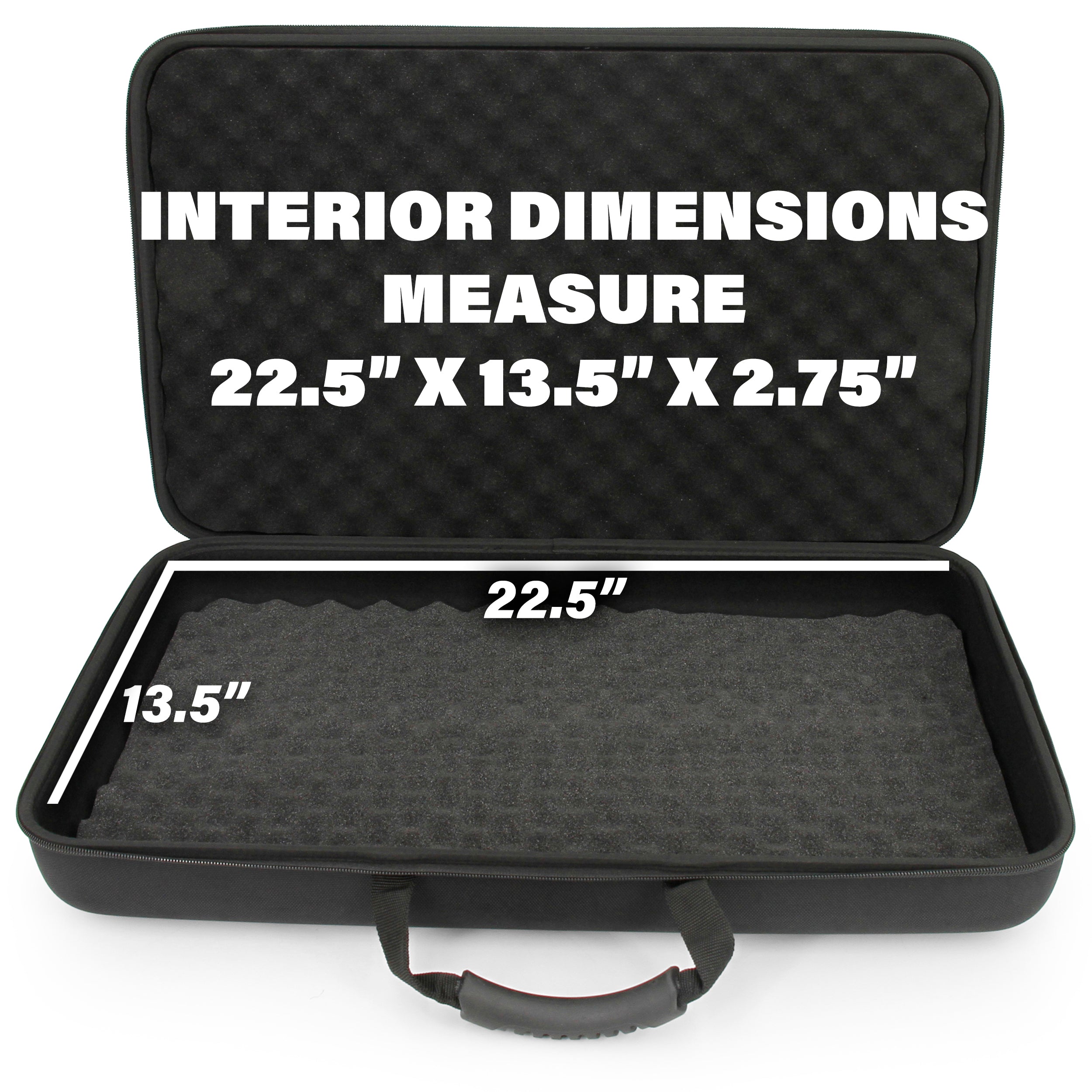 Carrying Case Compatible with Pioneer DJ DDJ-FLX4 Serato DJ Controller, DDJ-REV1 Rekordbox Mixers and Cables - Padded EVA Controller Case Only