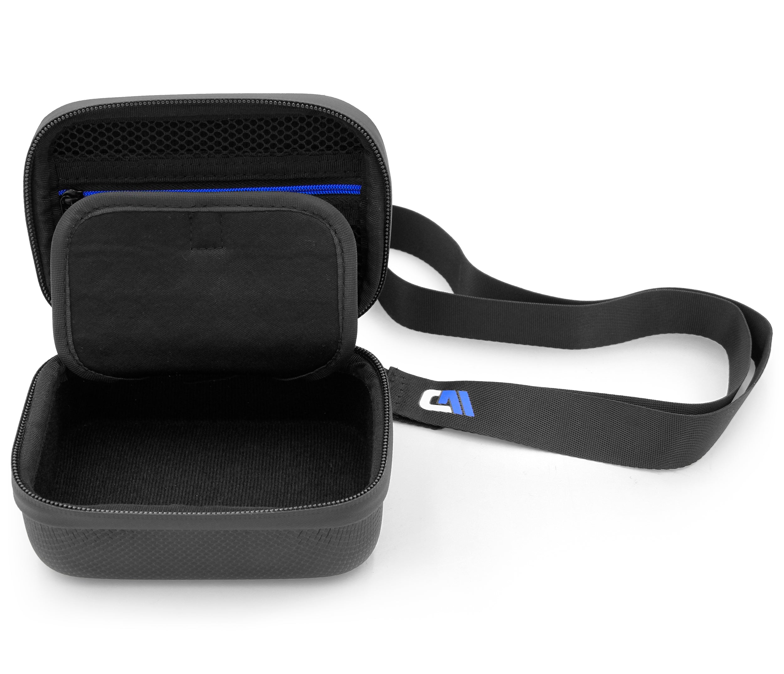 Carry Case Compatible with Moonbird Moonbuddy Guided Meditation and Breathing Device, USB-C Cable and More - Includes Black Case Only