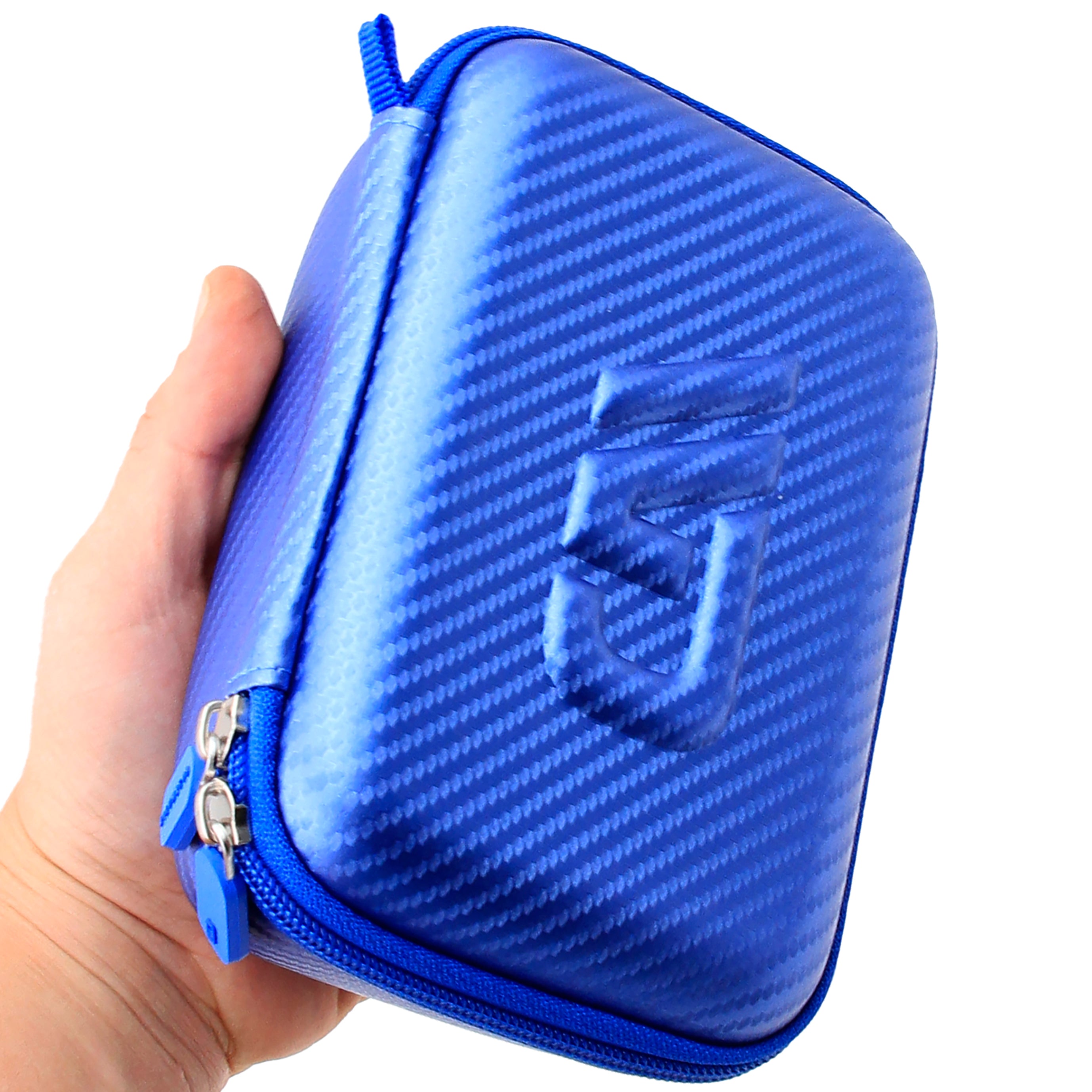 7" Hard Shell EVA Travel Case with Wrist Strap and Padded Divider - Fits Accessories up to 6.5" x 4" x 2"