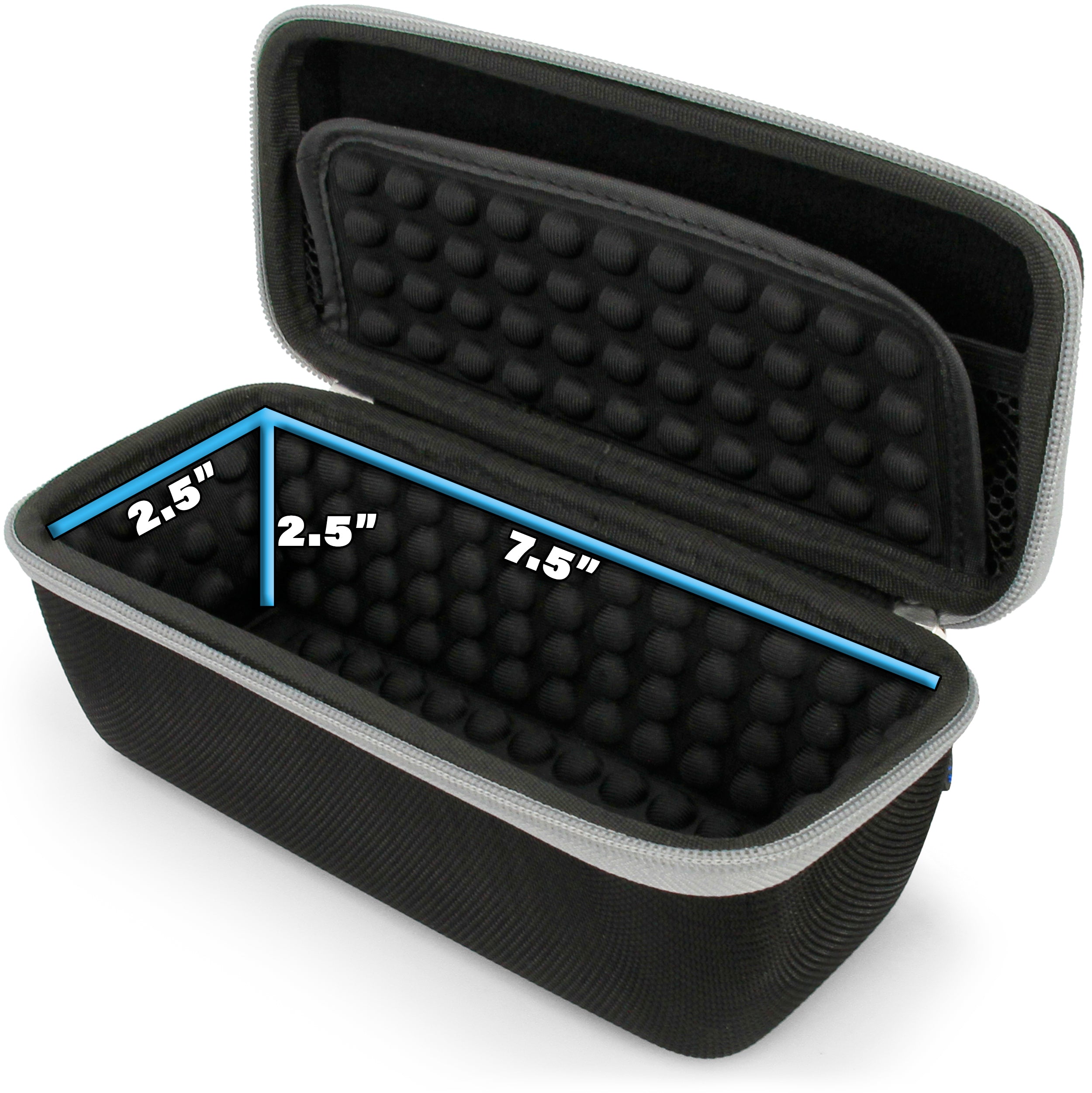 Hard Case Compatible with Airmoto Tire Inflator Portable Air Compressor and Other Portable Air Pumps Up to 7.5" x 2.5" x 2.5"- Case Only
