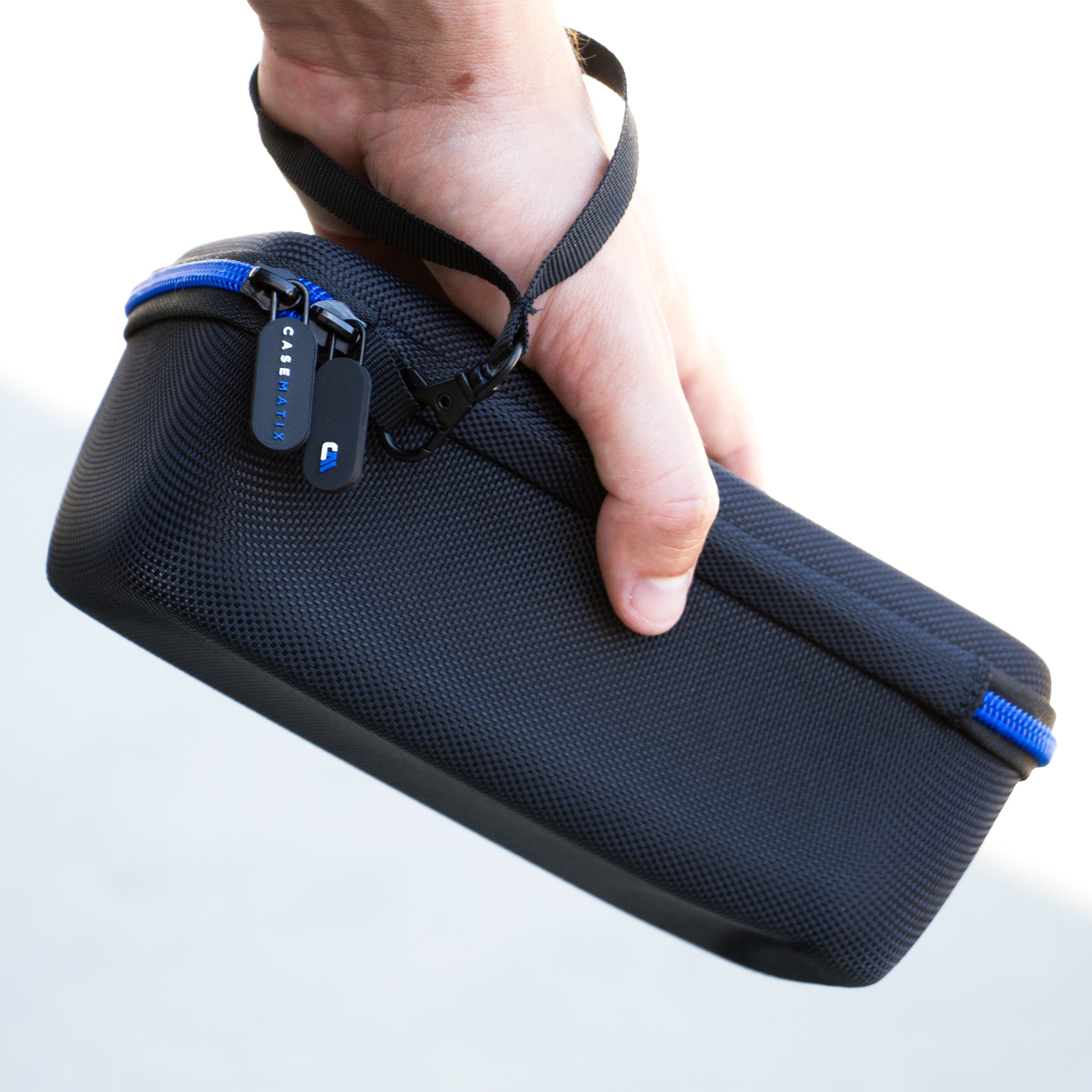 8.5" Hard Shell EVA Travel Case with Wrist Strap and Padded Divider - Fits Accessories up to 7.4" x 2.7" x 2.7"