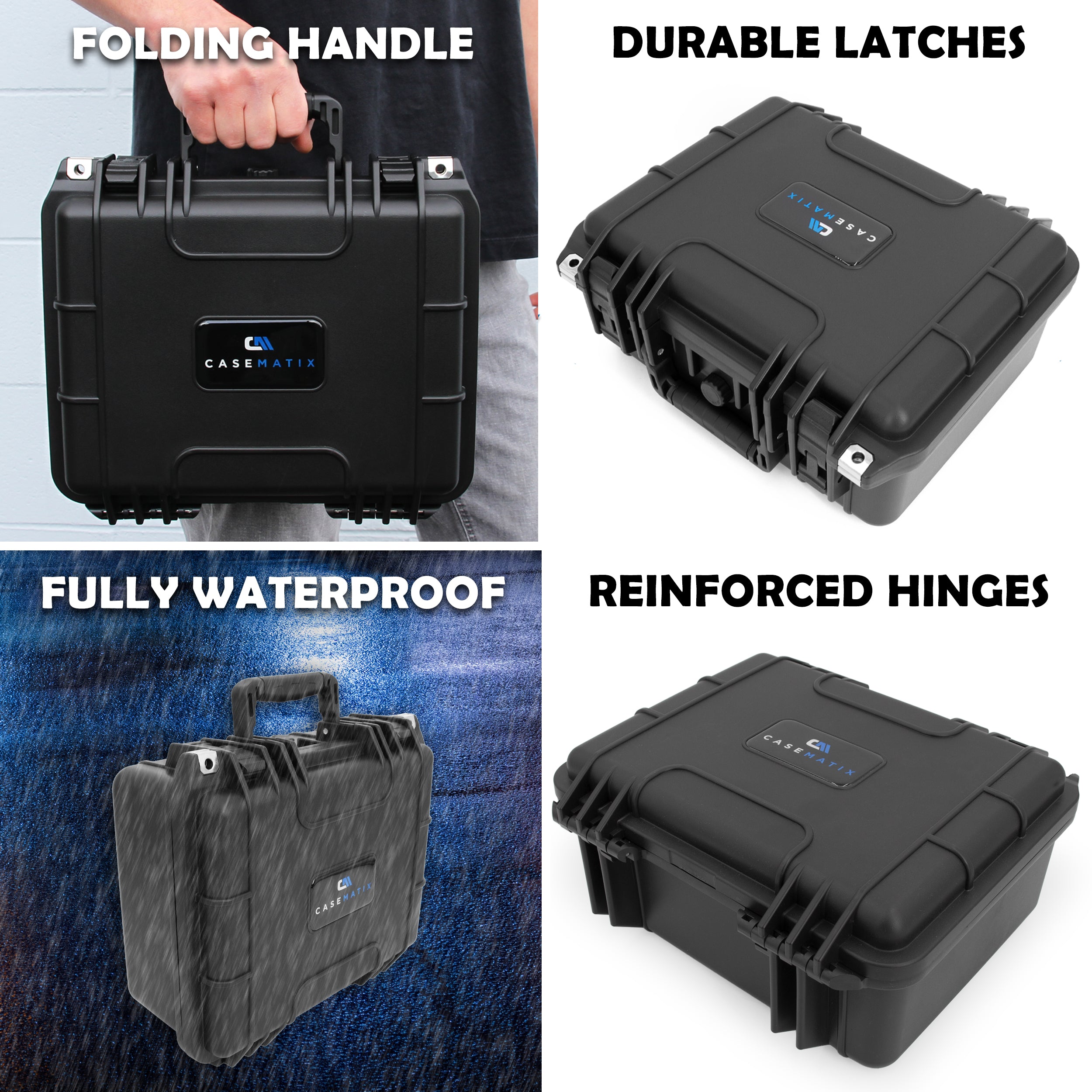 Graded Coin Case Compatible with 55+ PCGS or NGC Coin Slabs, Waterproof Coin Storage Box with Customizable Foam