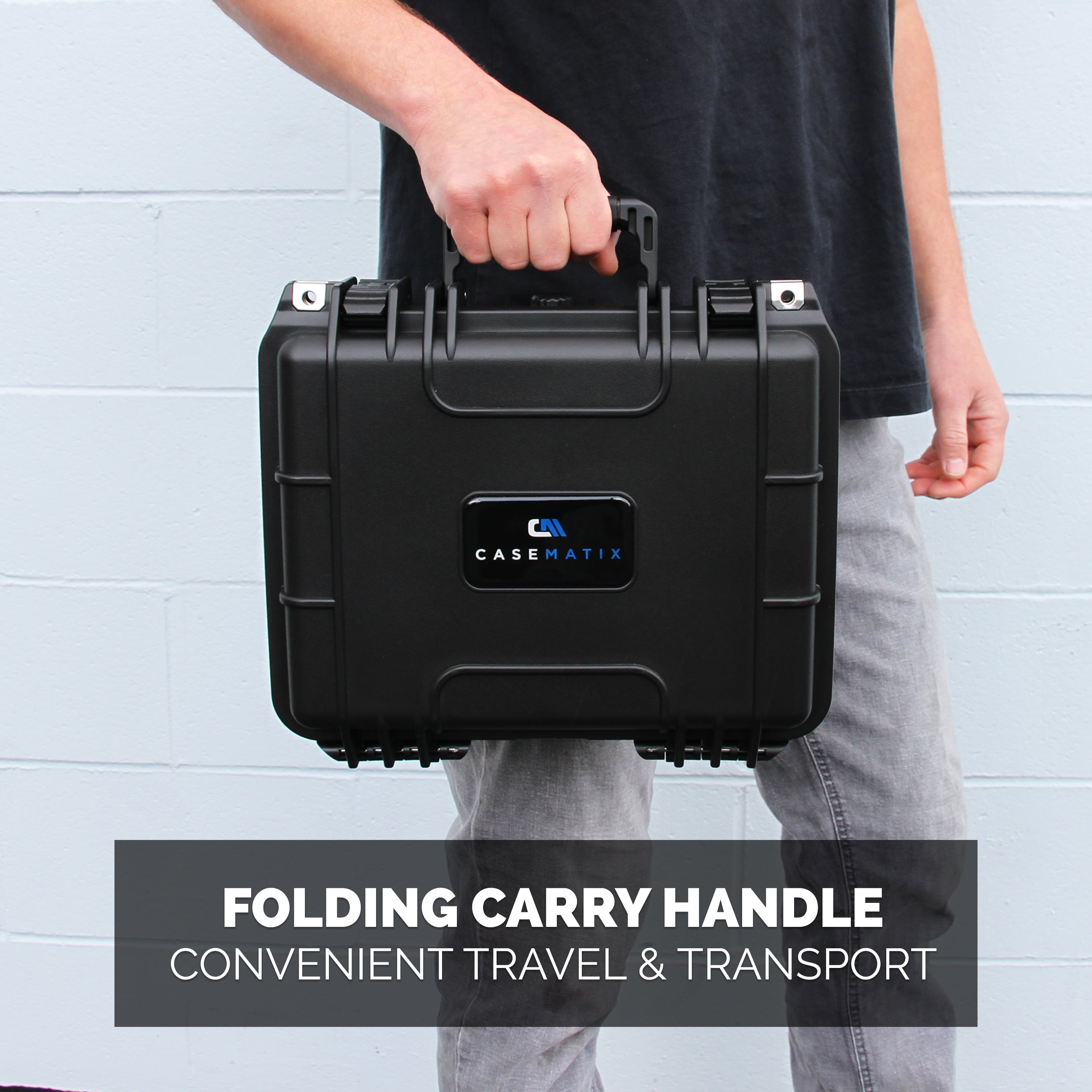 Graded Card Storage Box with 15 Slots fits SGC BGS PSA Sports Trading Cards - Waterproof Case for Toploader Slabs with Travel Handle & Lock Rings
