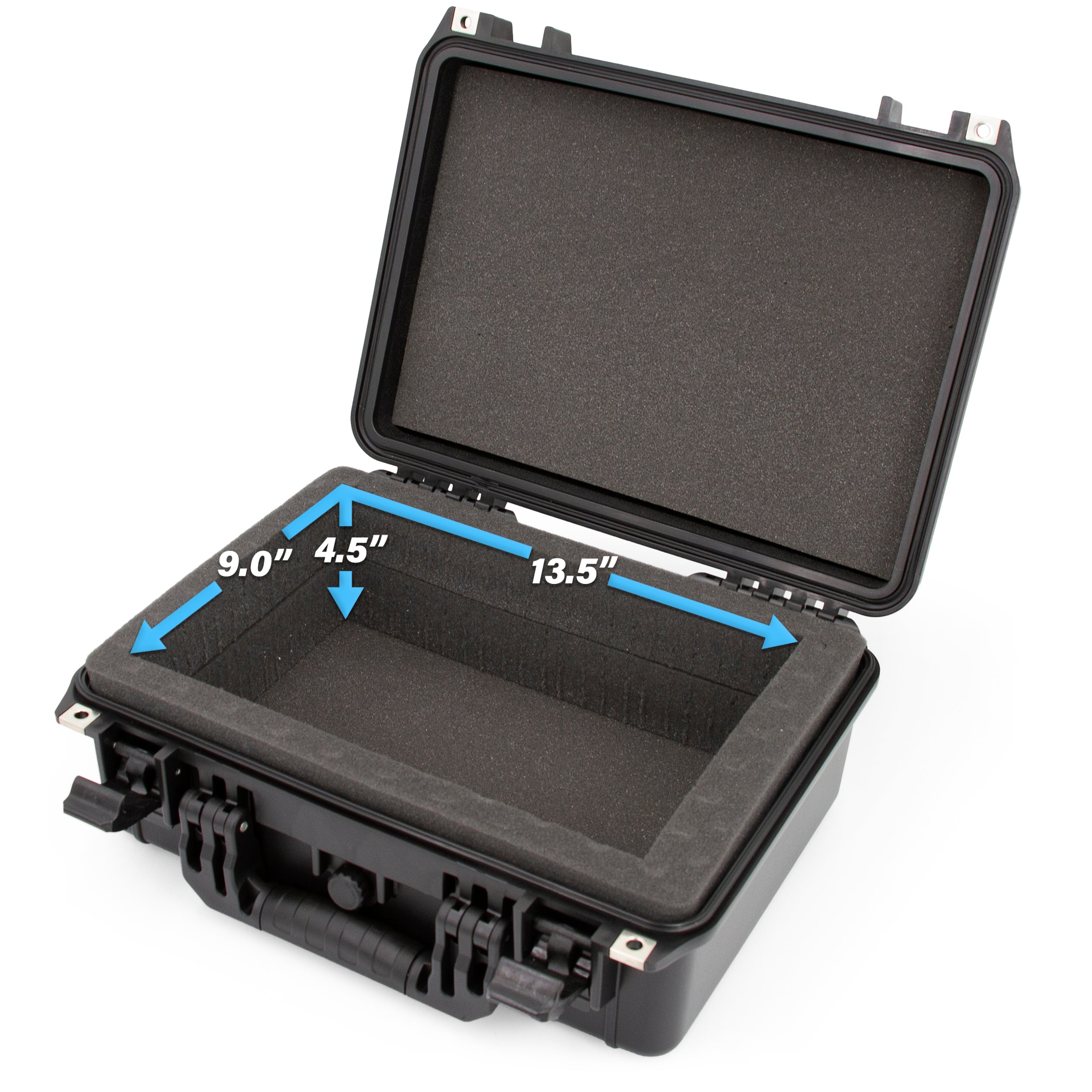 16" Waterproof Marine Case Compatible with Garmin Striker/Humminbird Helix/Lowrance - Airtight Protection with 4-Layer Customizable Foam System
