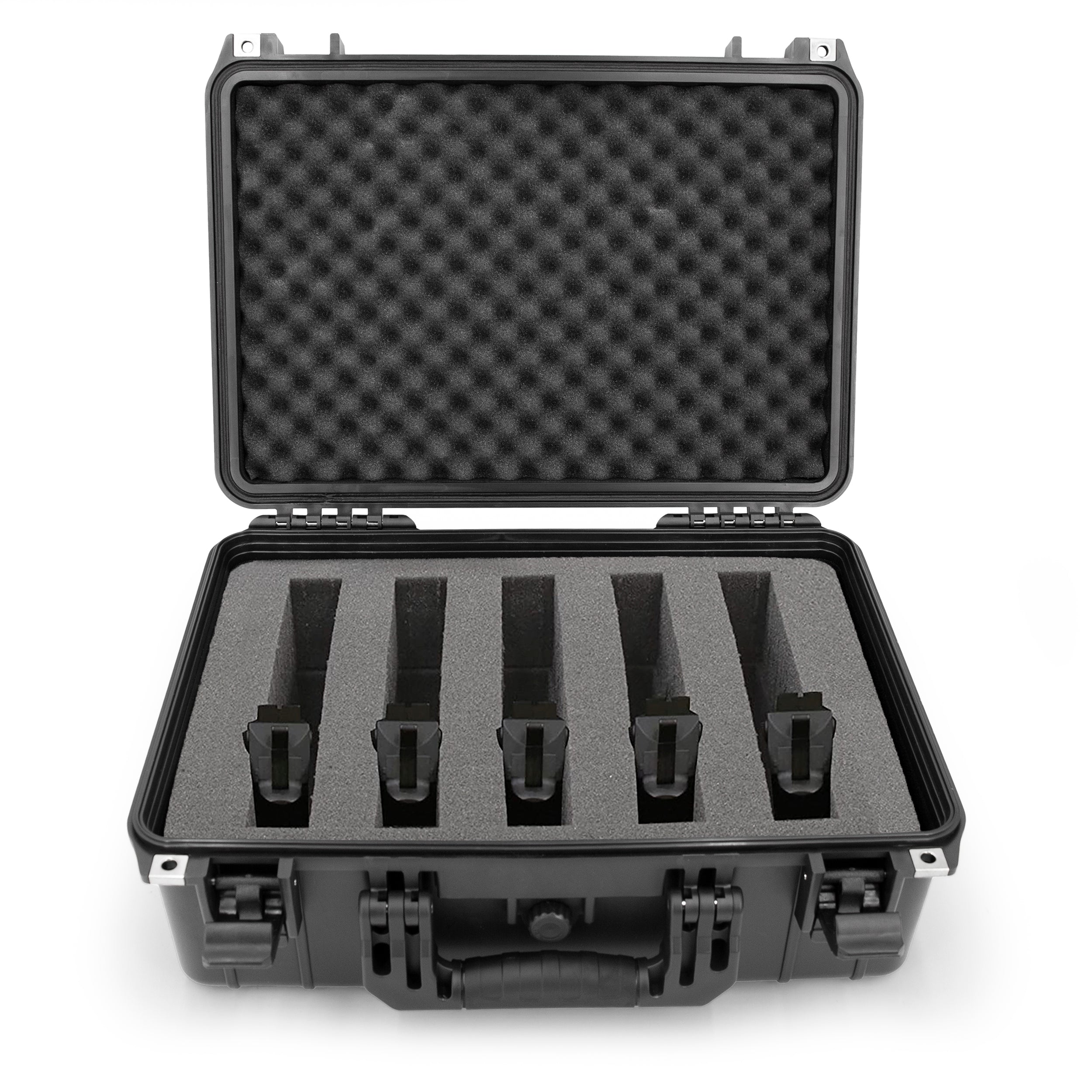 18" 6 Pistol Multiple Pistol Case - Waterproof & Shockproof Hard Gun Cases for Pistols, Magazines and Accessories with Customizable Foam