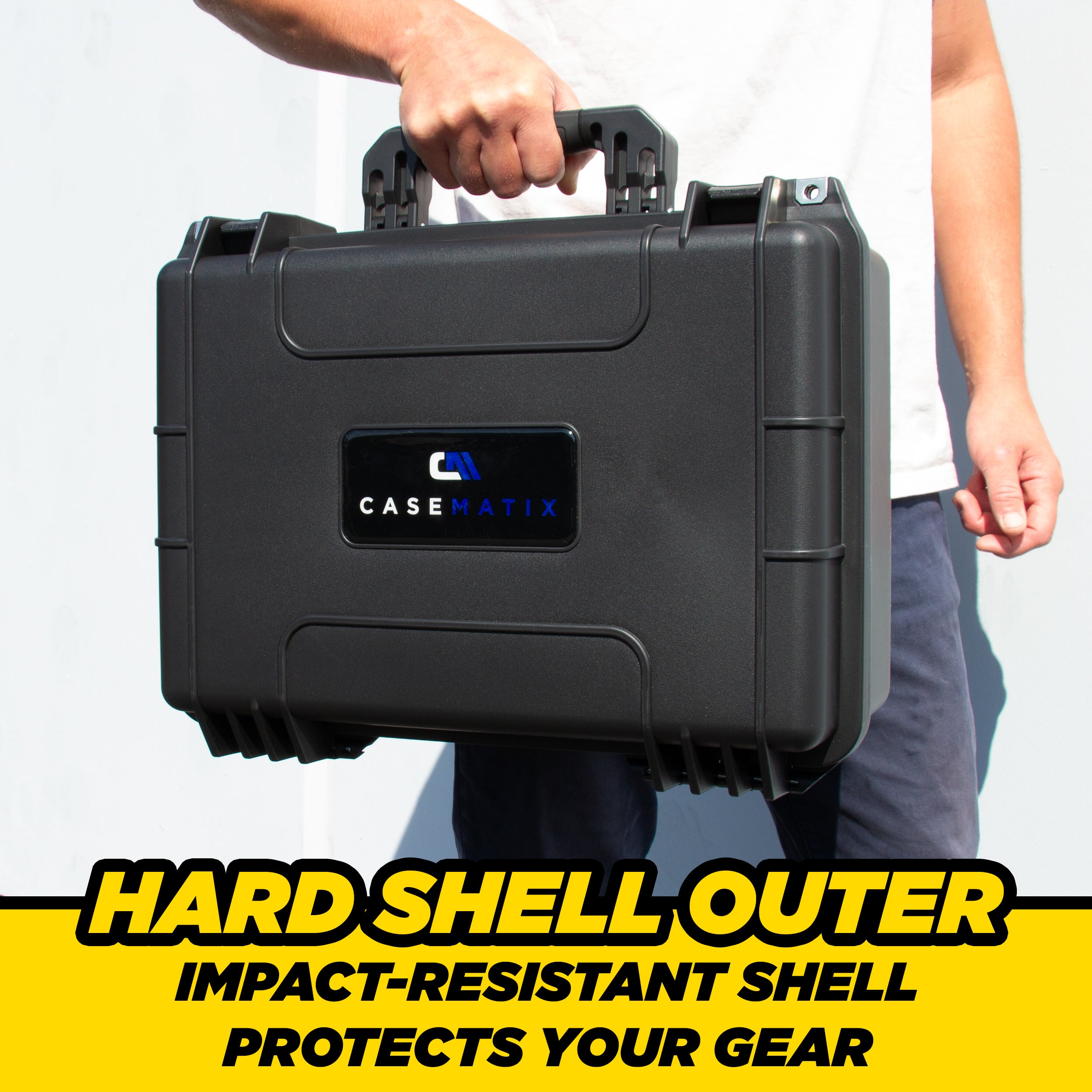 Waterproof Travel Case Compatible with Starlink Mini Dish, Mount, Power Supply & More - Professionally Cut Impact Resistant Closed Cell Foam