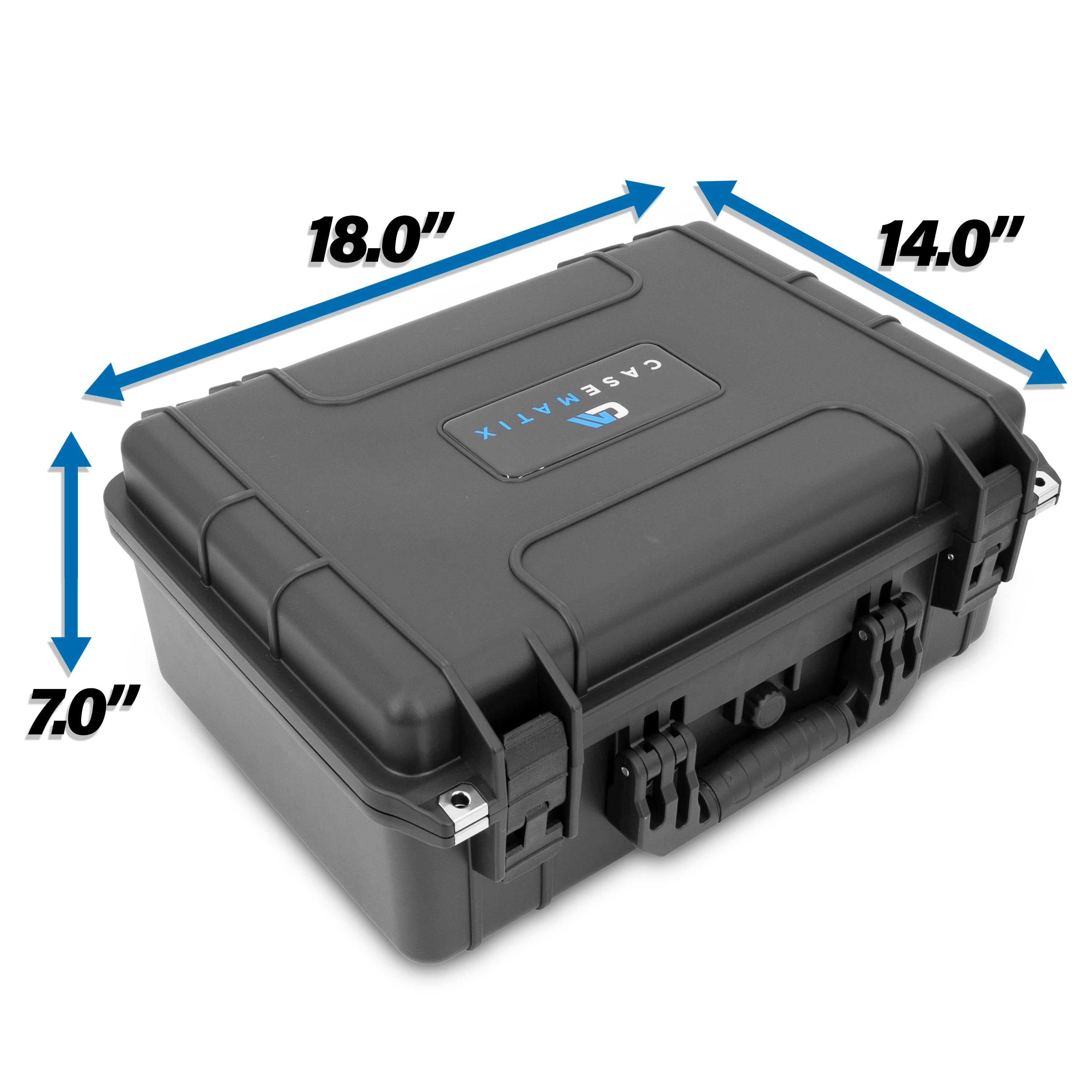 18" 6 Pistol Multiple Pistol Case - Waterproof & Shockproof Hard Gun Cases for Pistols, Magazines and Accessories with Customizable Foam