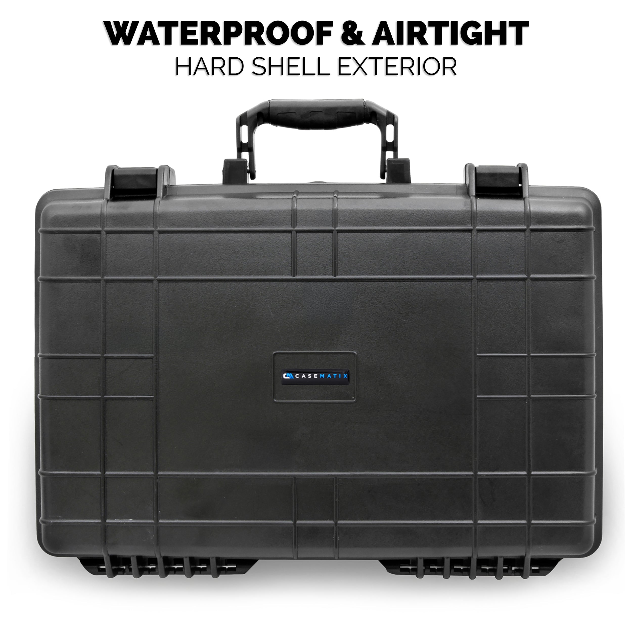 DJ Studio Hard Case Compatible with Pioneer DJ AlphaTheta DDJ-FLX2 Compact 2-Channel DJ Controller - Waterproof Carry Case with Foam Protection