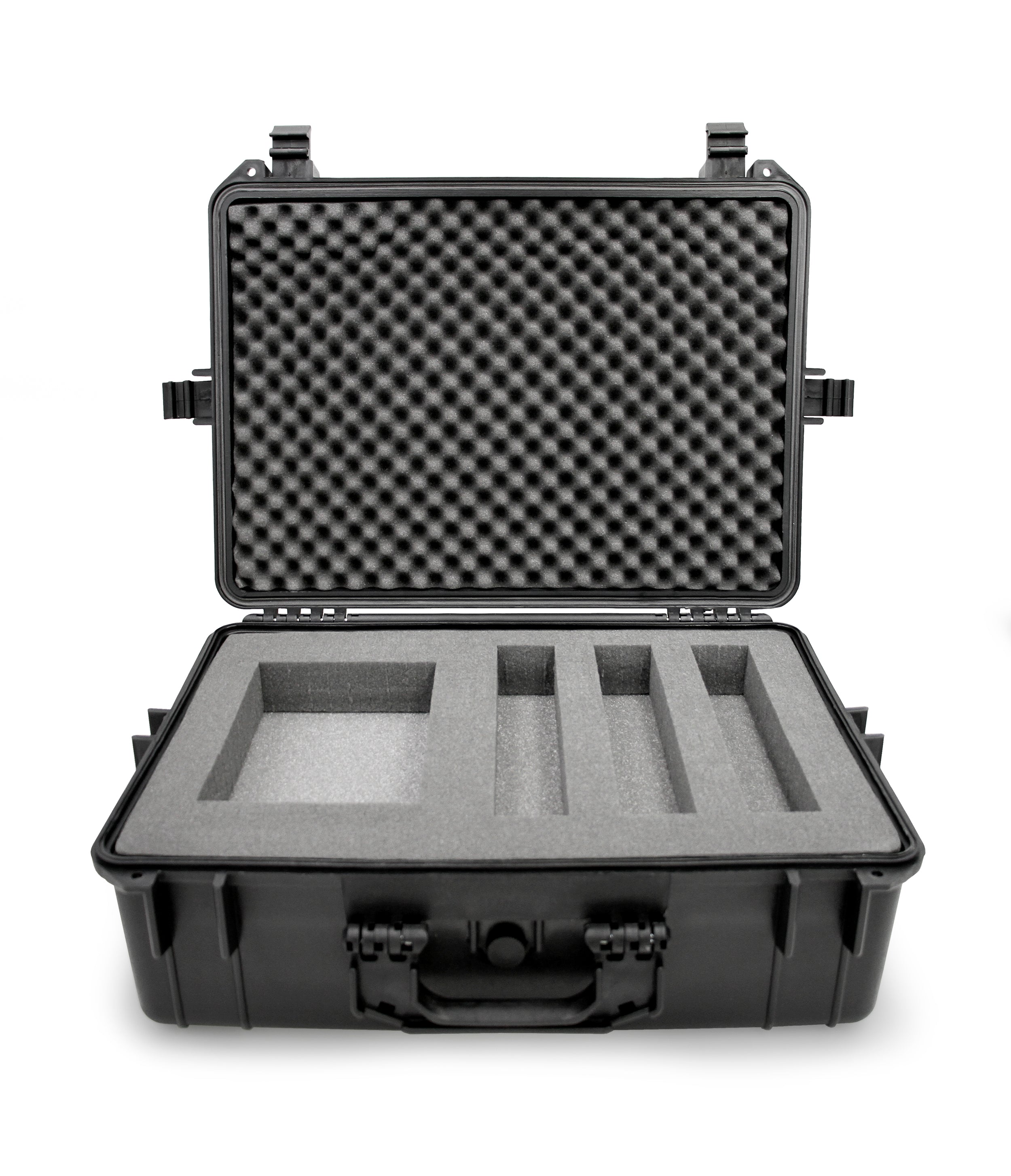23" Customizable Wireless Microphone System Hard Case fits Sennheiser, Shure, Audio-Technica, AKG Receiver, Transmitter and Other Microphone Systems