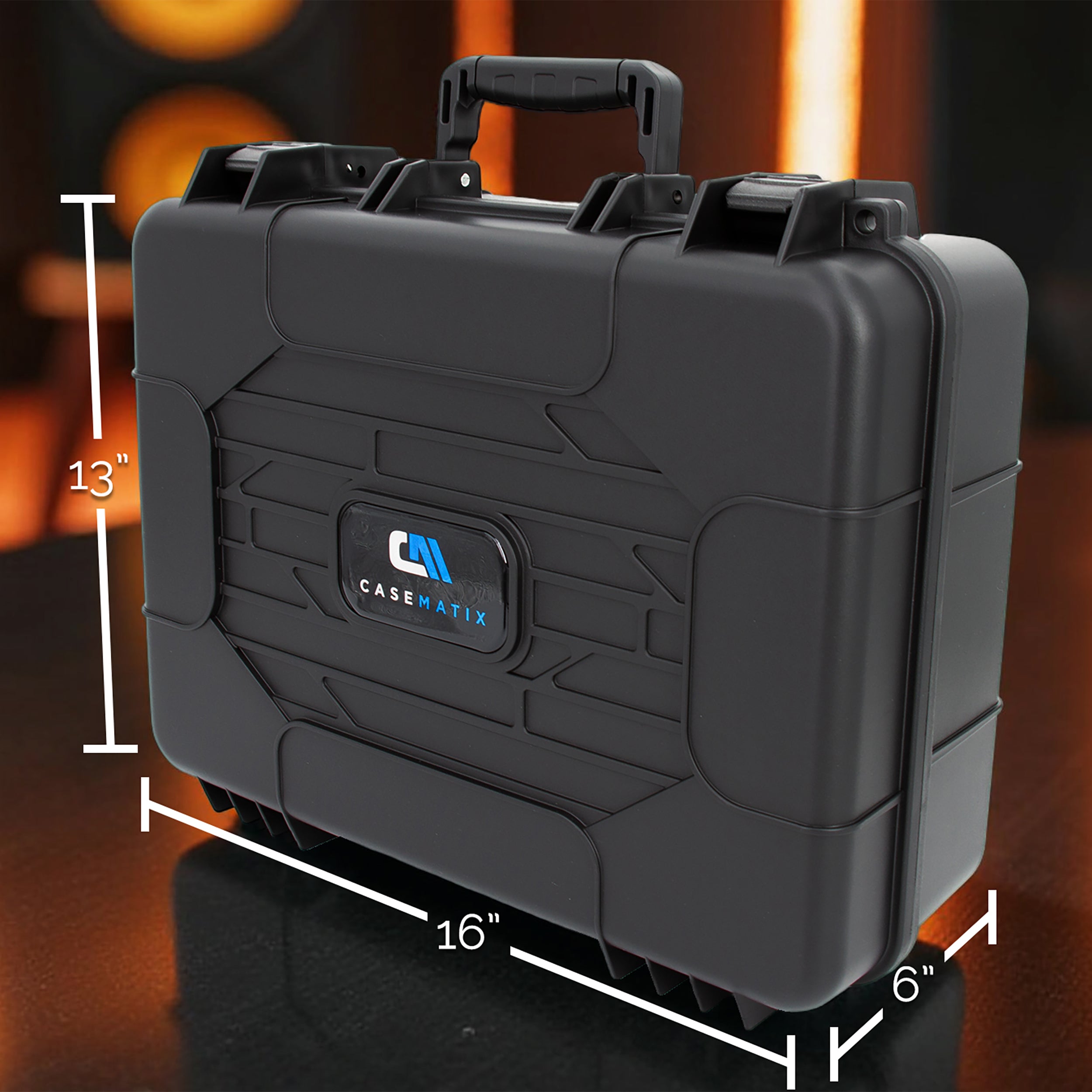 Travel-Ready Miniature Case with Hard Shell & Pluckable Foam – Fits Warhammer 40K, DND, RPG Minis, Large Units, Vehicles, and Figures