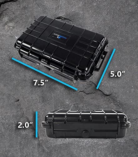 Waterproof Case for HP Sprocket Photo Printer - Crushproof Protection with Airtight Seal, Silicone Base & Foam Compartments - Case Only