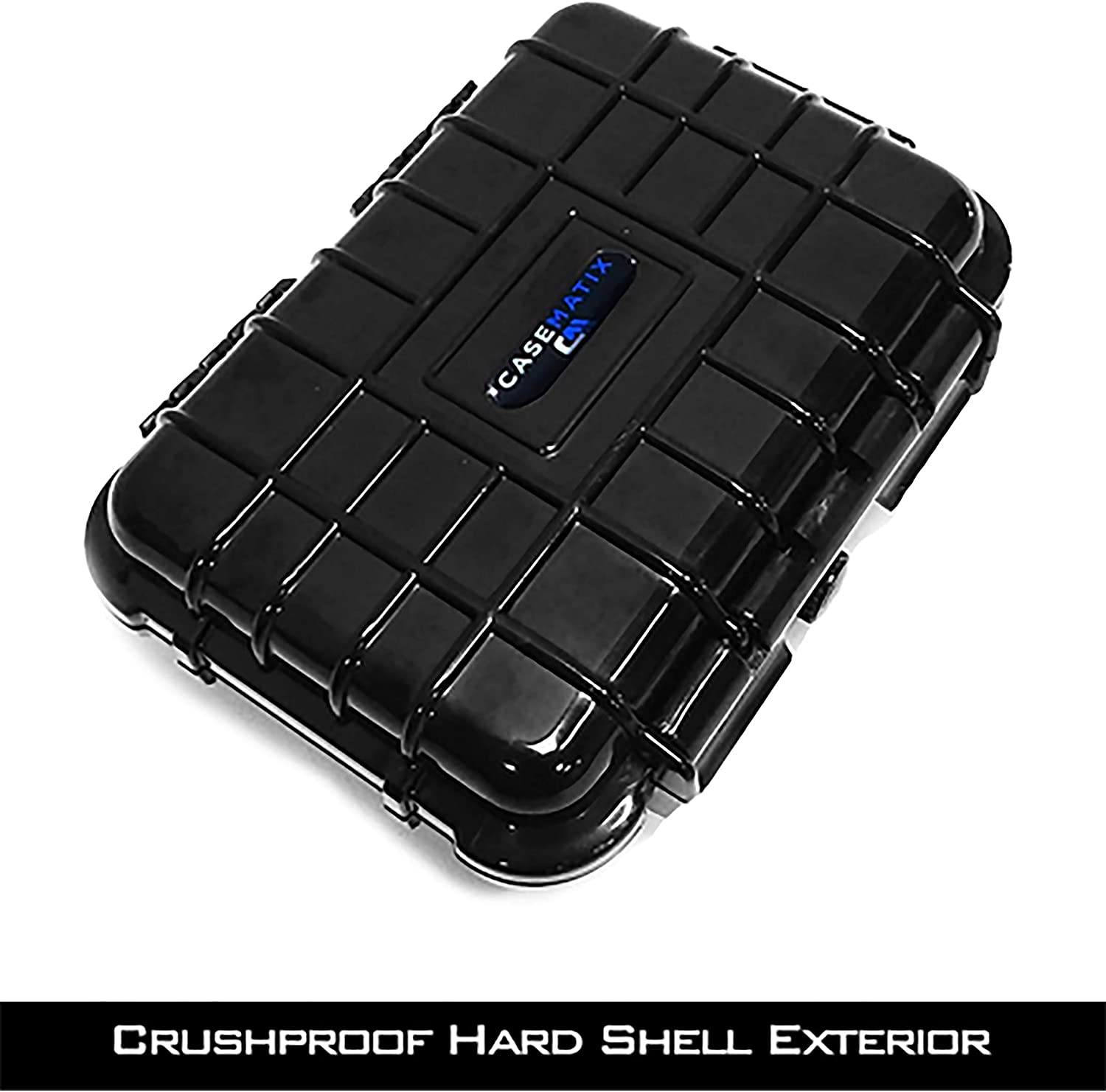 Trading Card Holder Case Compatible with 4 One Touch Magnetic Card Holder Sleeves, Sport Card Case, Loose Cards - Fits 5.0" x 3.25" Max