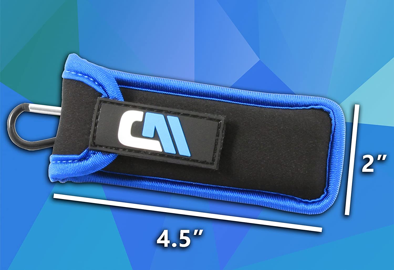Swiss Army Knife Pouch with Belt Clip - Neoprene Protection for Victorinox and Other Foldable Knives up to 4" - Includes Carabiner