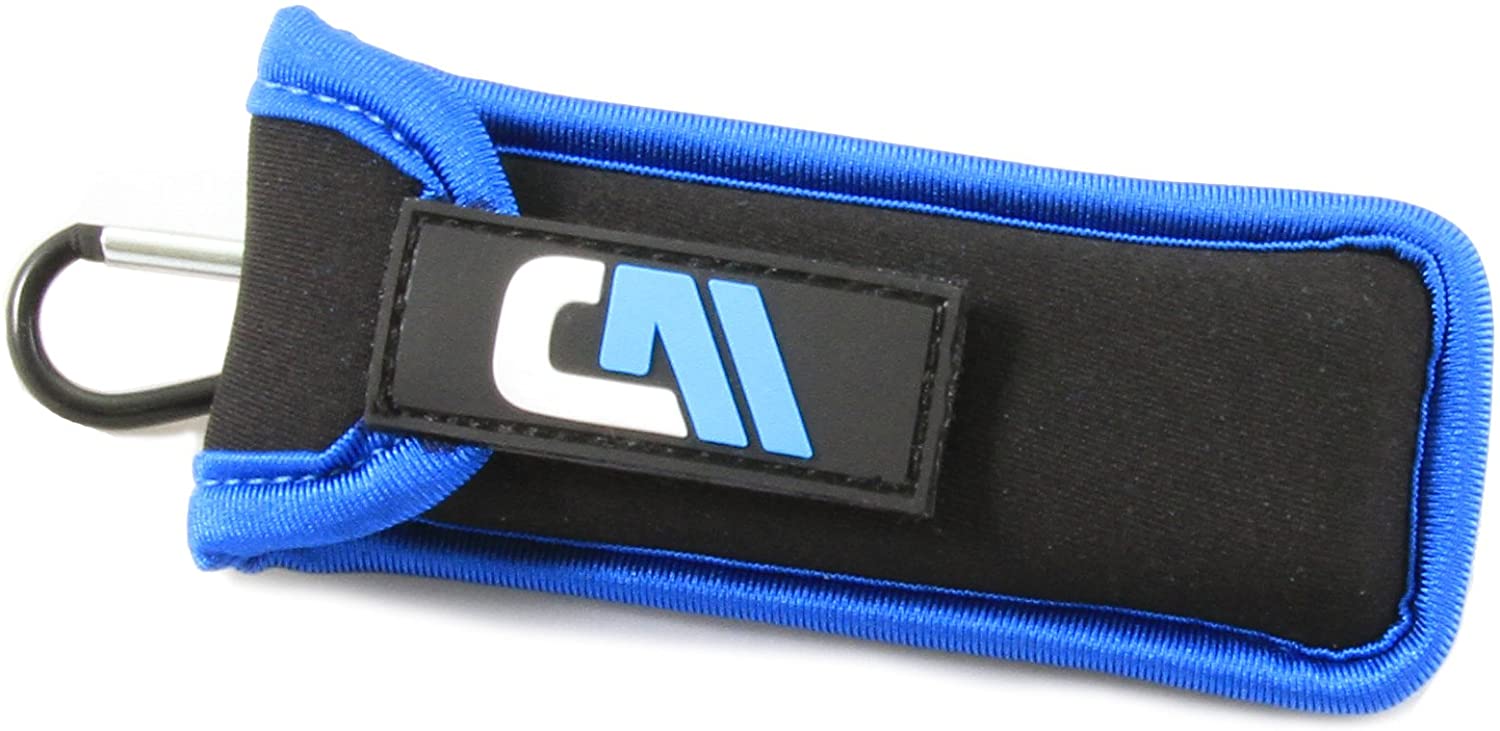 Swiss Army Knife Pouch with Belt Clip - Neoprene Protection for Victorinox and Other Foldable Knives up to 4" - Includes Carabiner