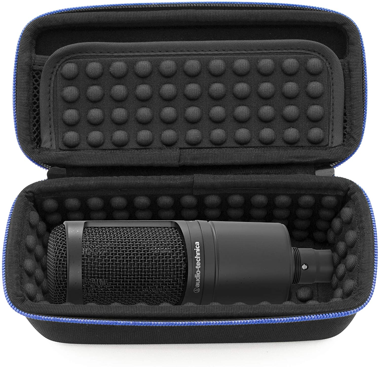 Hard Shell EVA Case Compatible with AT2020 USB Microphone -  for Audio-Technica AT2035 AT2050 AT4040 Condenser Mics and Accessories