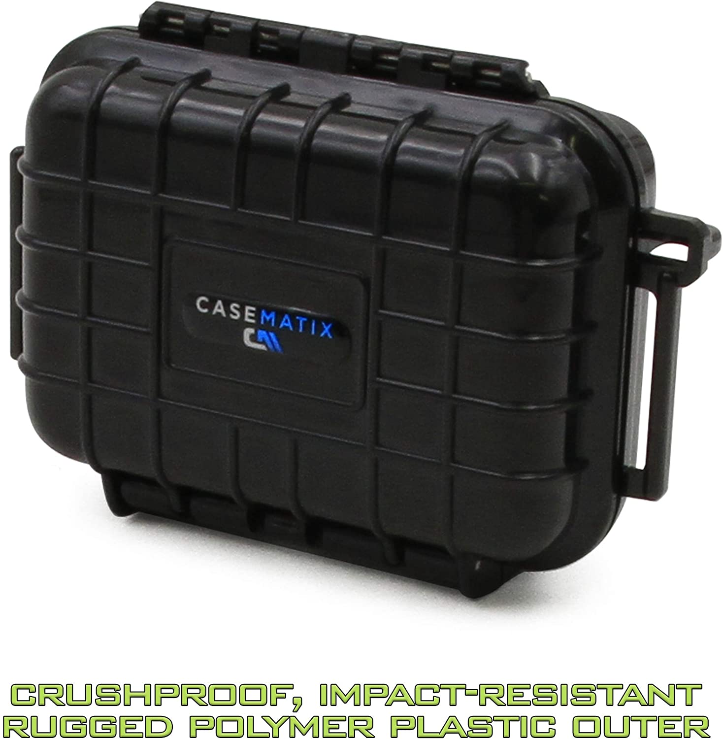 Crushproof & Waterproof Hard Shell Travel Case Compatible with ZOLEO Satellite Communicator, Charging Cable and Carabiner