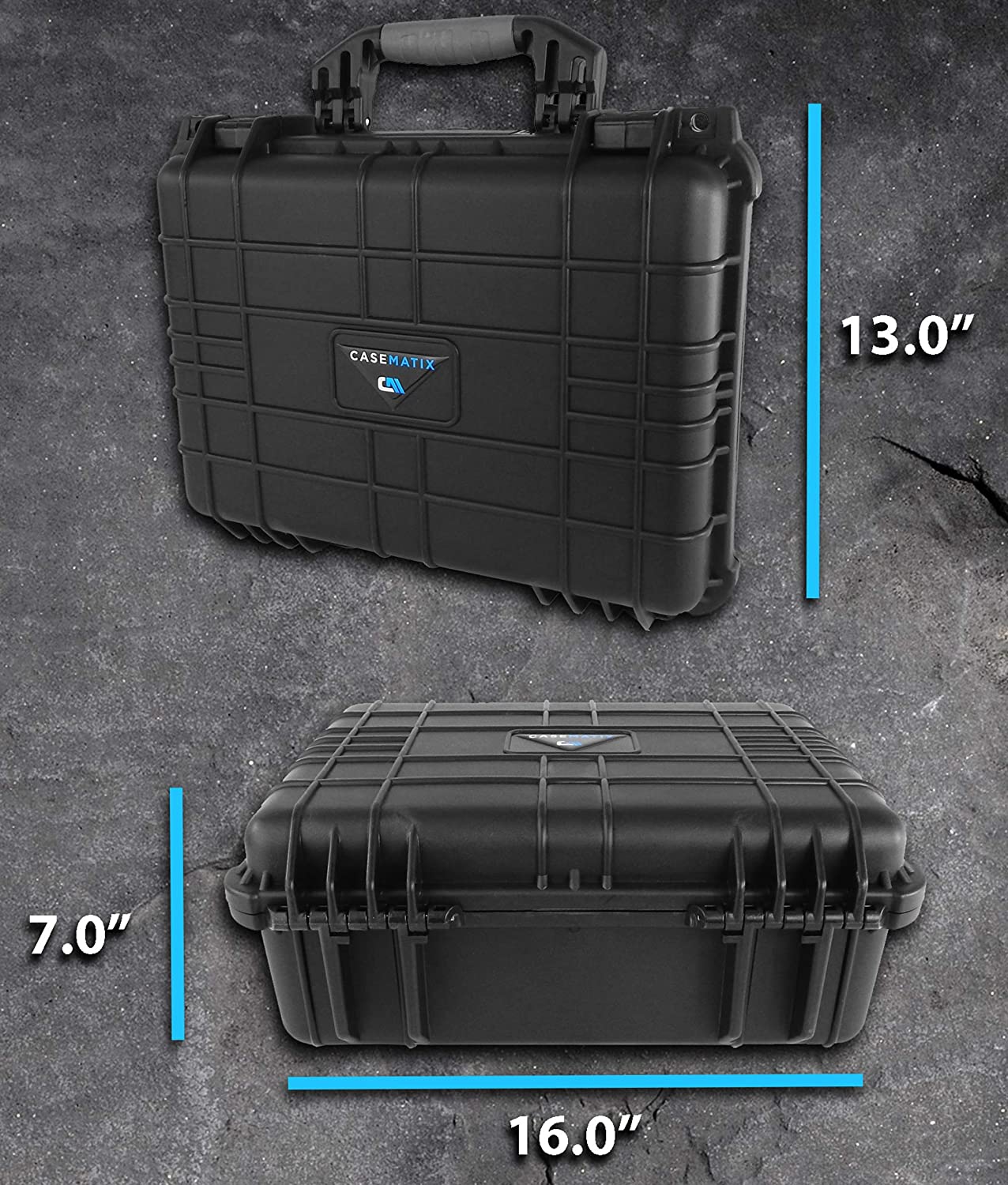 16” Waterproof Comic Book Storage Box – Comic Book Case Protects Up to 8 CGC Graded Comic Books or 30 Sleeved Top Loaders