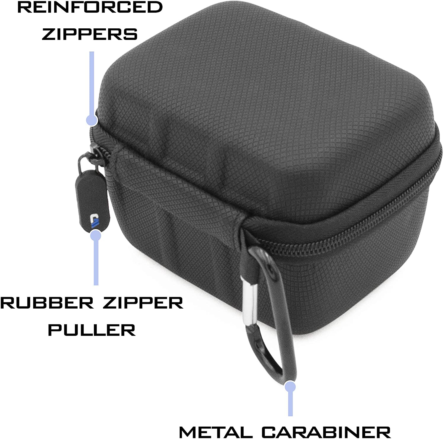 Carry Case Compatible with Zoom F3 Field Recorder Portable 2-Input Track Recorder - Carrying Case Only with Carabiner