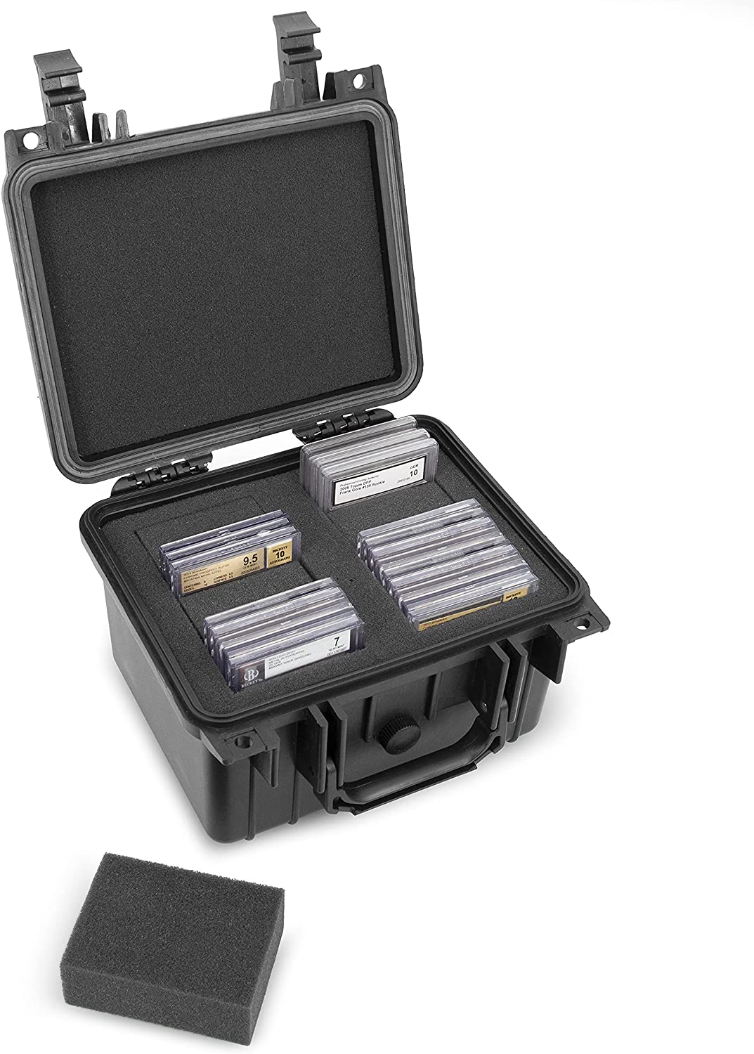 Graded Card Case Compatible with 30+ BGS PSA FGS Graded Sports Trading Cards, Custom Waterproof Graded Slab Card Storage