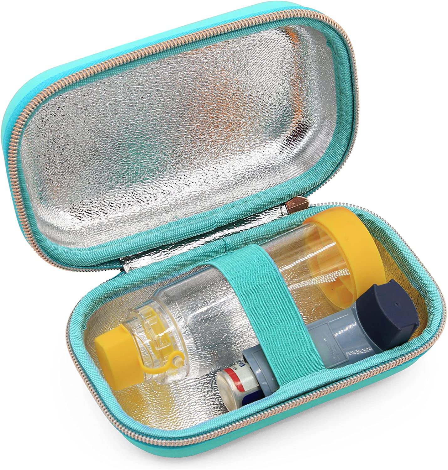 Asthma Inhaler Case Fits Inhaler Spacer For Adults, Masks, Inhaler Holder and More - Compact Size Fits 6.25" Maximum, Includes ASTHMA CASE ONLY