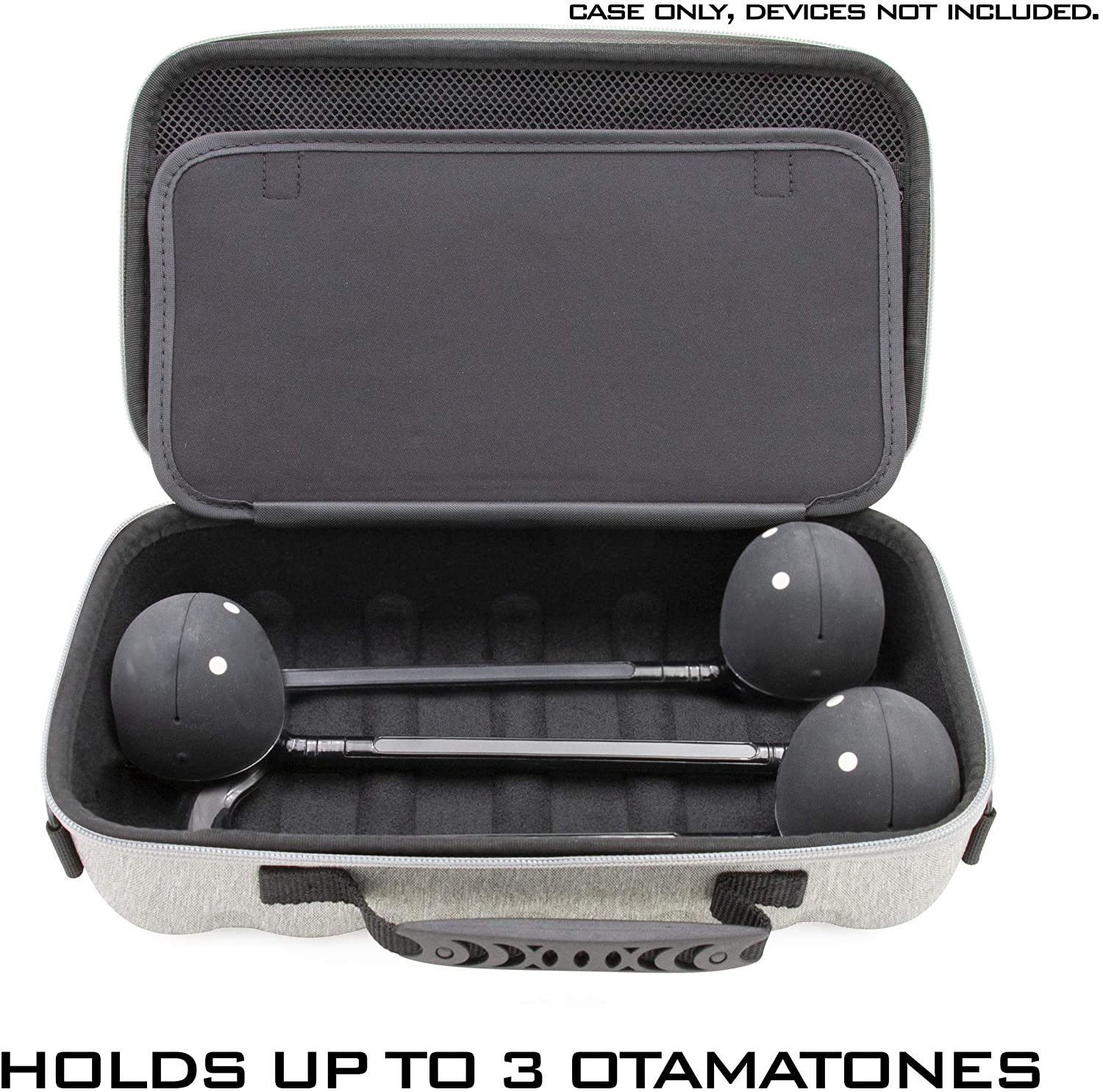 Travel Case Compatible with up to 3 Otamatone Regular or Neo Instruments - Travel Case with Shoulder Strap and Accessory Storage, Case Only