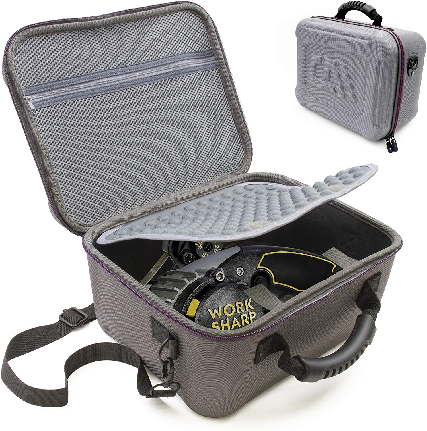 Travel Case Compatible with Work Sharp Knife & Tool Sharpener Ken Onion Edition - Protective Carrier with Shoulder Strap