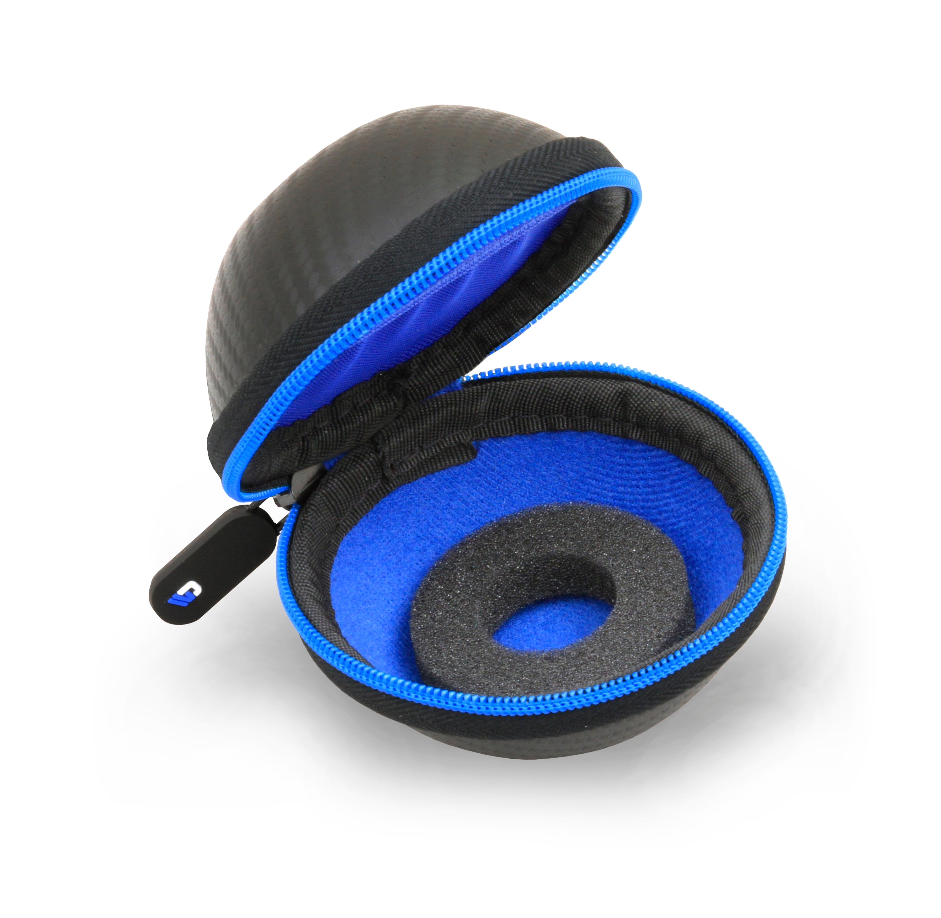 3.25" Hard Shell EVA Travel Case with Carabiner Clip - Fits Accessories up to 2.5" x 2.5" x 1"