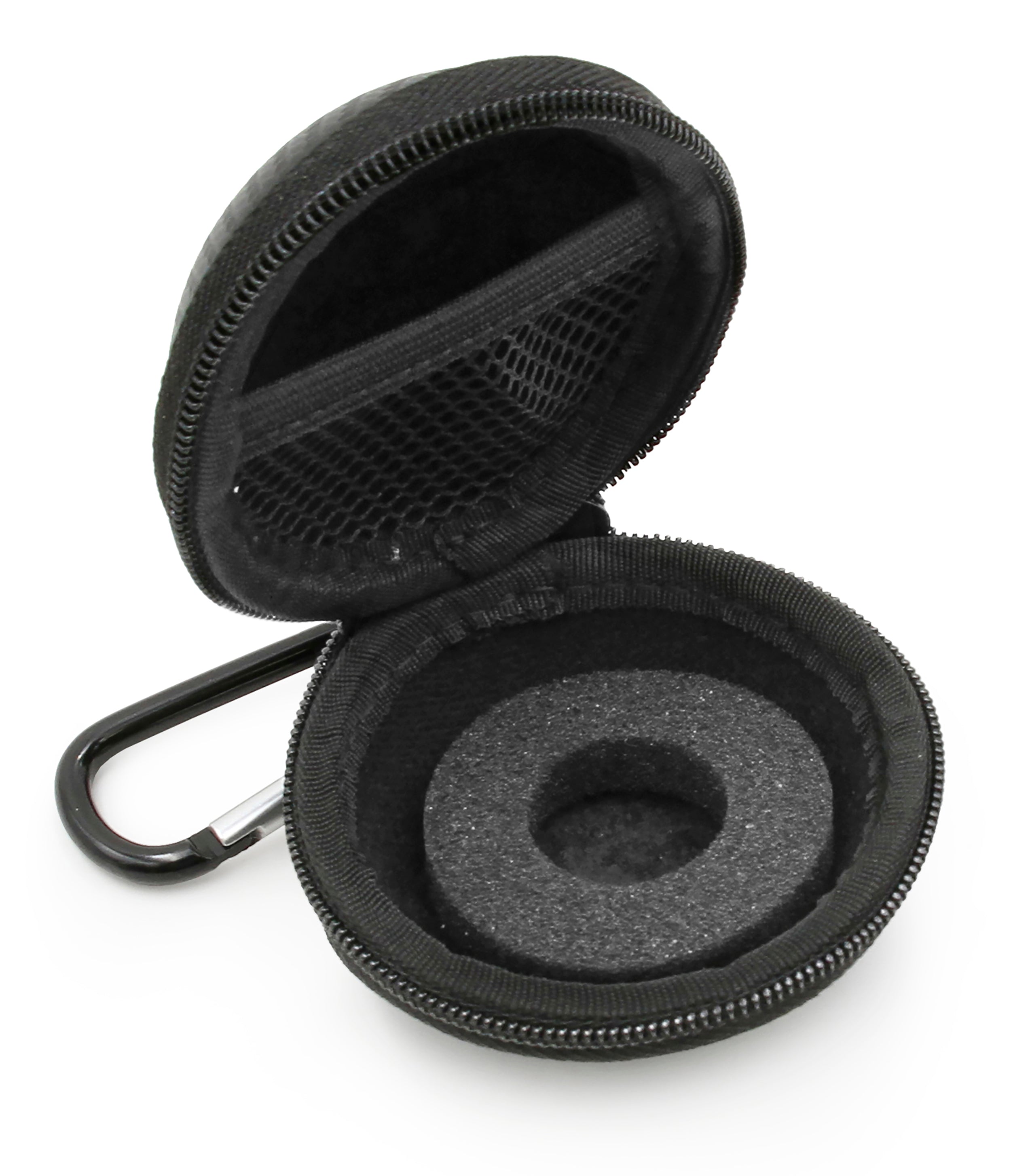 3" Hard Shell EVA Travel Case with Carabiner Clip - Fits Accessories up to 2.5" x 2.5" x 1"