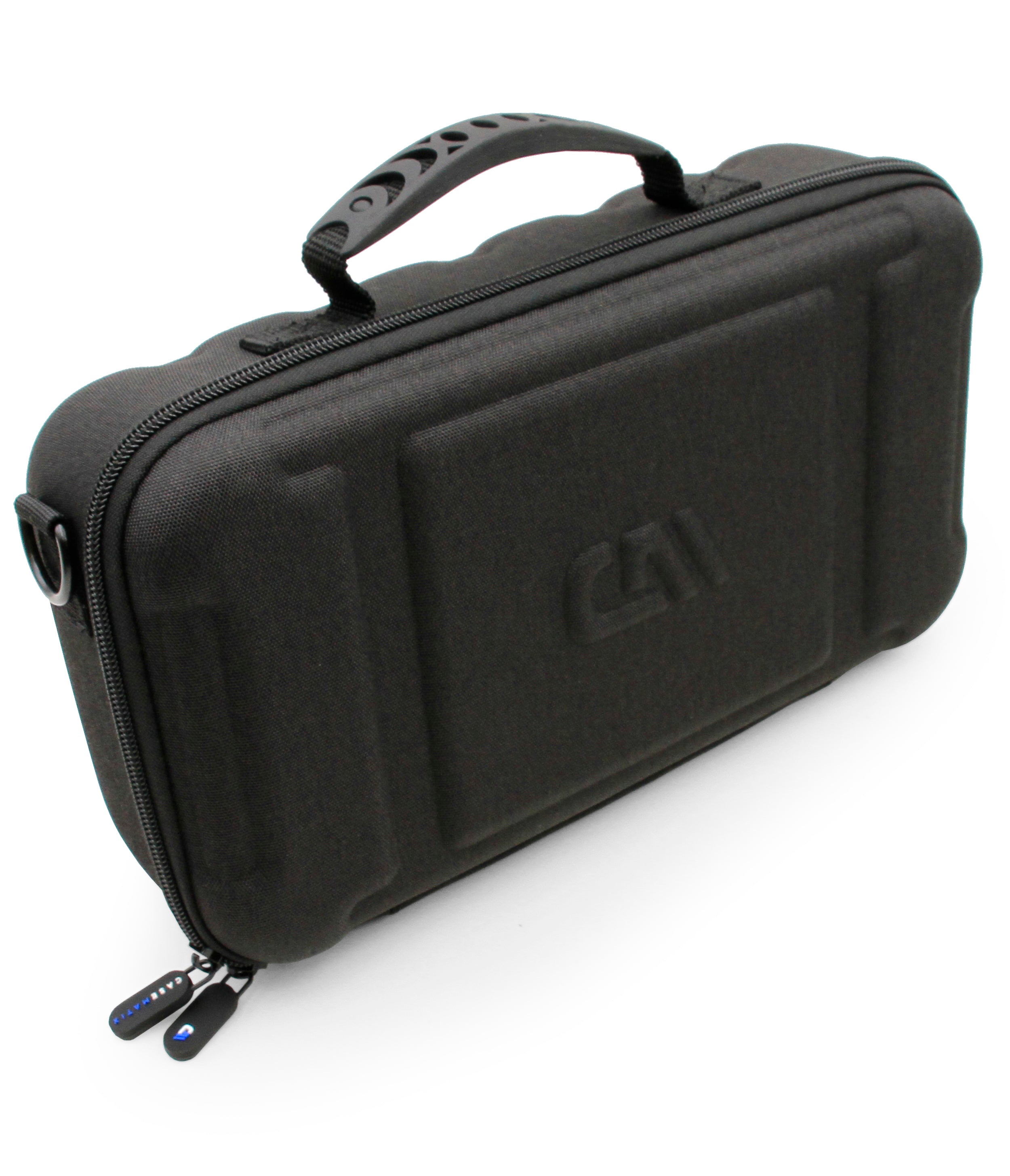 12.75" Hard Shell EVA Travel Case with Shoulder Strap and Padded Divider - Fits Accessories up to 11.5" x 5.5" x 2"