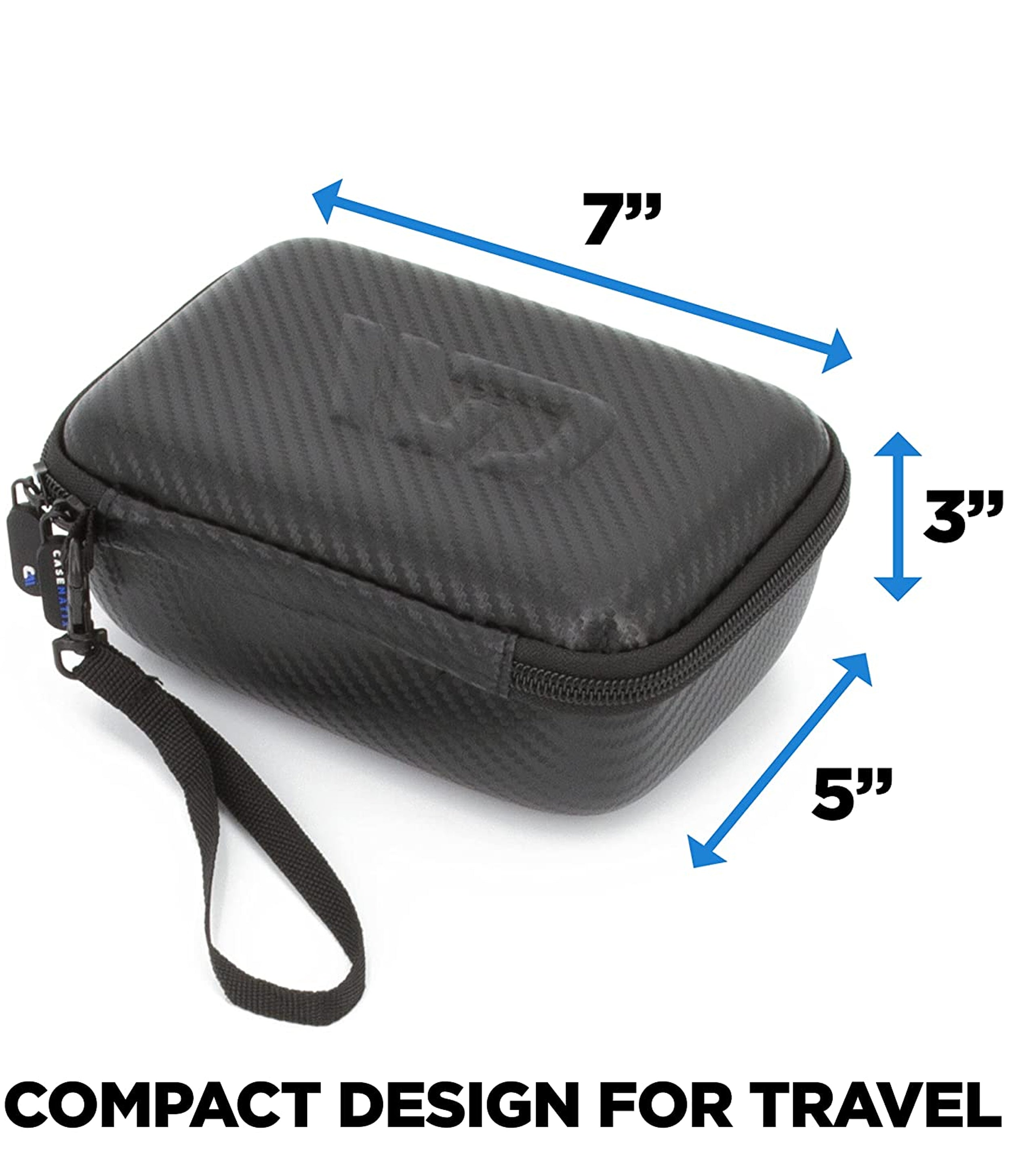 Travel Case Compatible with Analogue Pocket Handheld Game Console, Gaming Flash Cartridges, Charge Cable and More - Case Only