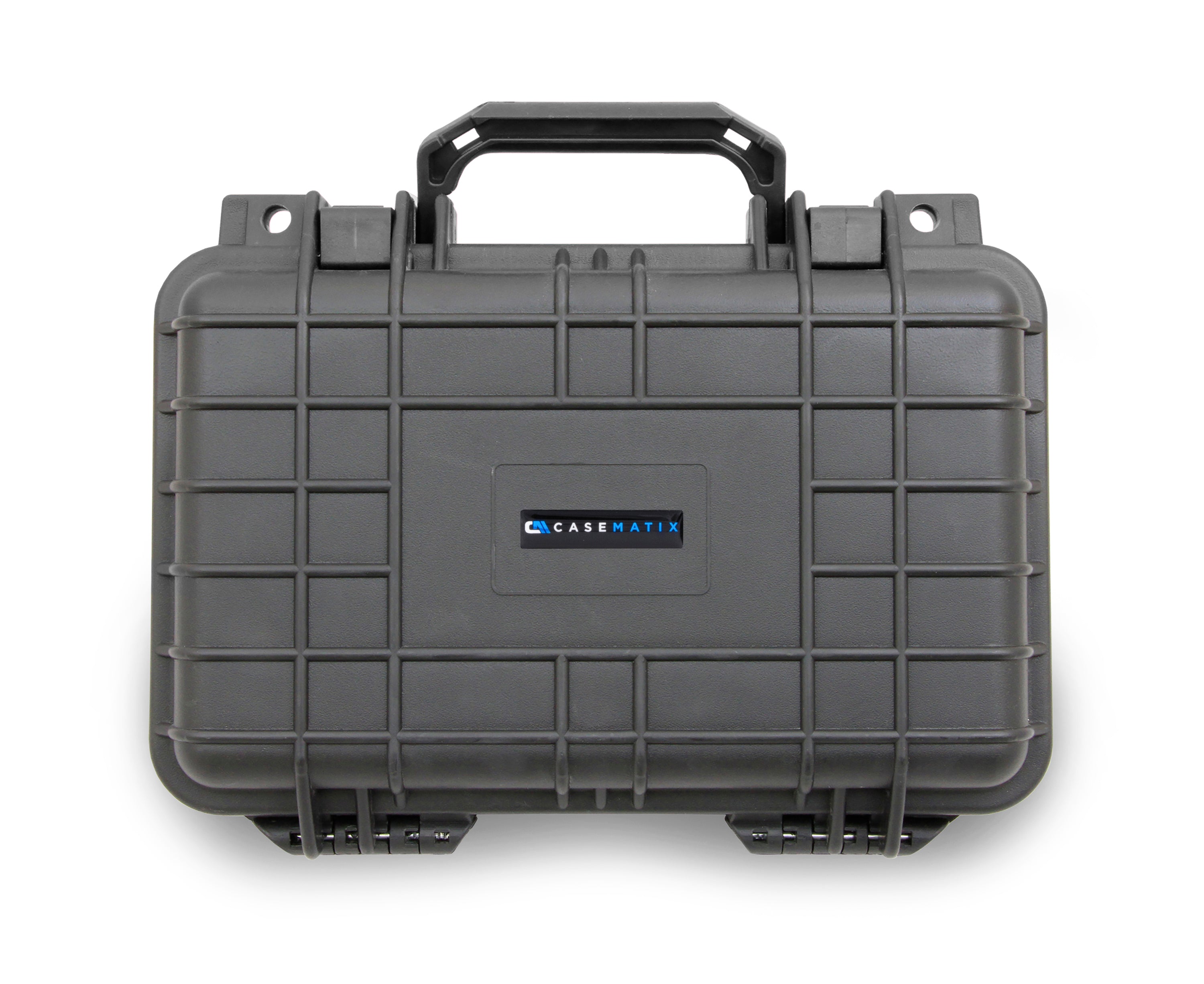 12" Waterproof Hard Travel Case with Padlock Rings and Customizable Foam - Fits Accessories up to 9" x 5" x 2.75"