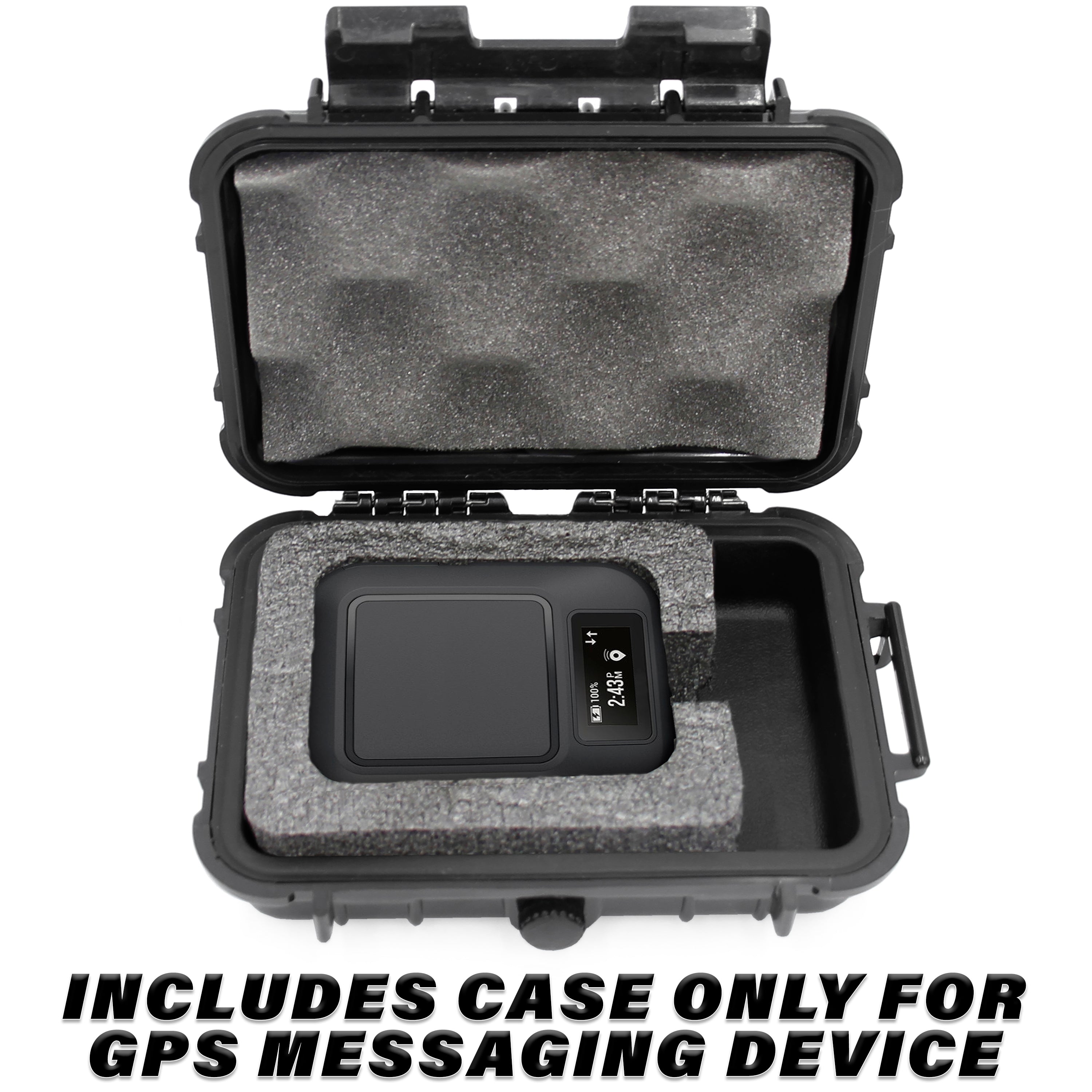 Waterproof Case Compatible with GPS Garmin inReach Messenger Satellite Communicator, Includes Case Only with Custom Foam
