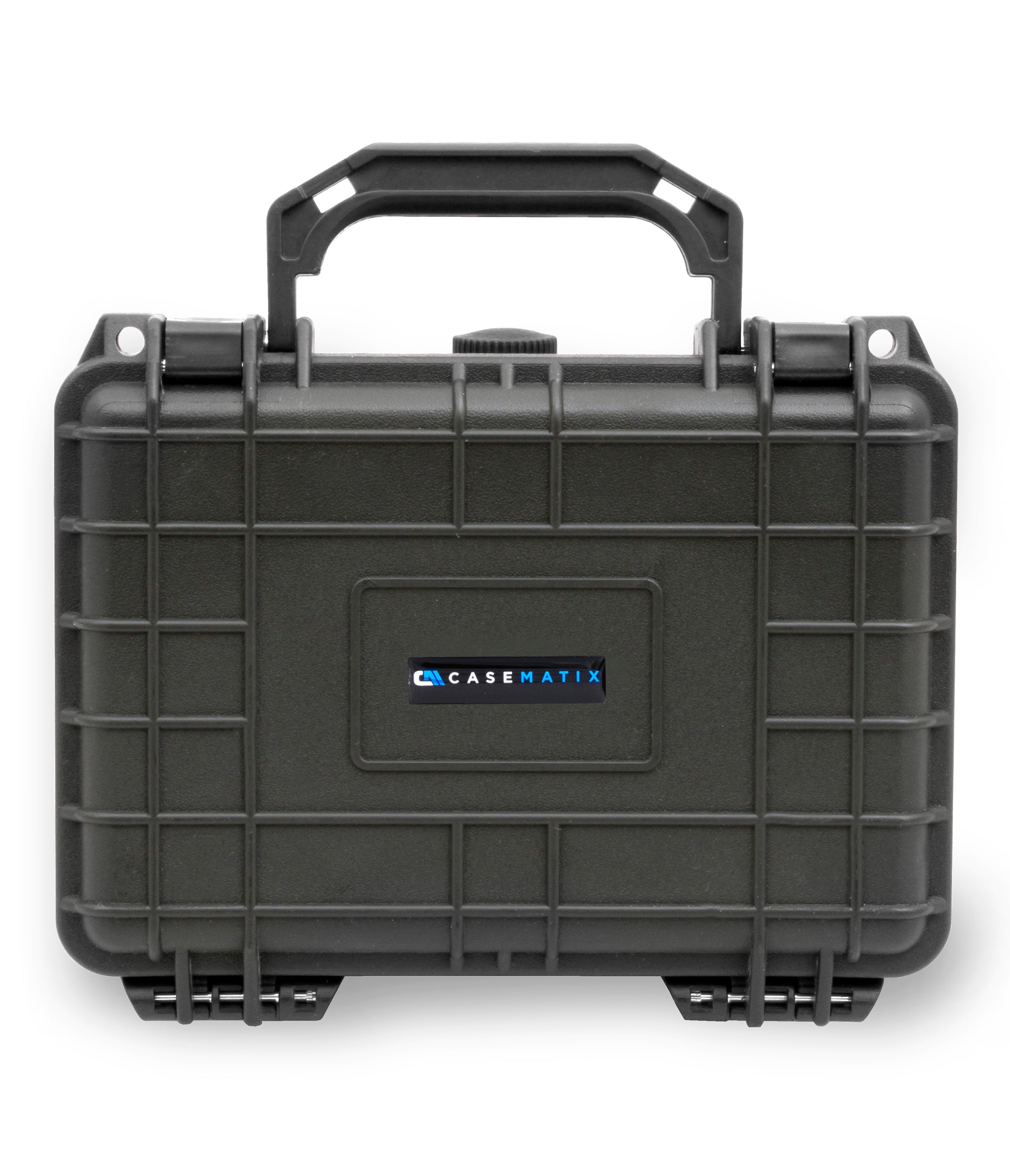 8" Waterproof Hard Travel Case with Padlock Rings and Customizable Foam - Fits Accessories up to 6" x 3.5" x 2.75"