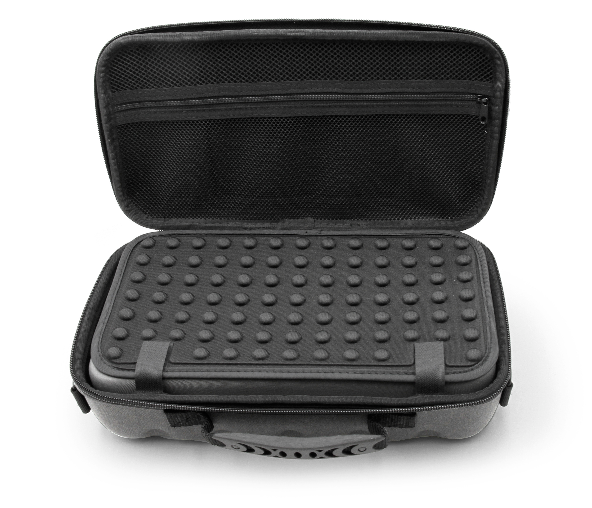 12.75" Hard Shell EVA Travel Case with Shoulder Strap and Padded Divider - Fits Accessories up to 11.5" x 5.5" x 2"