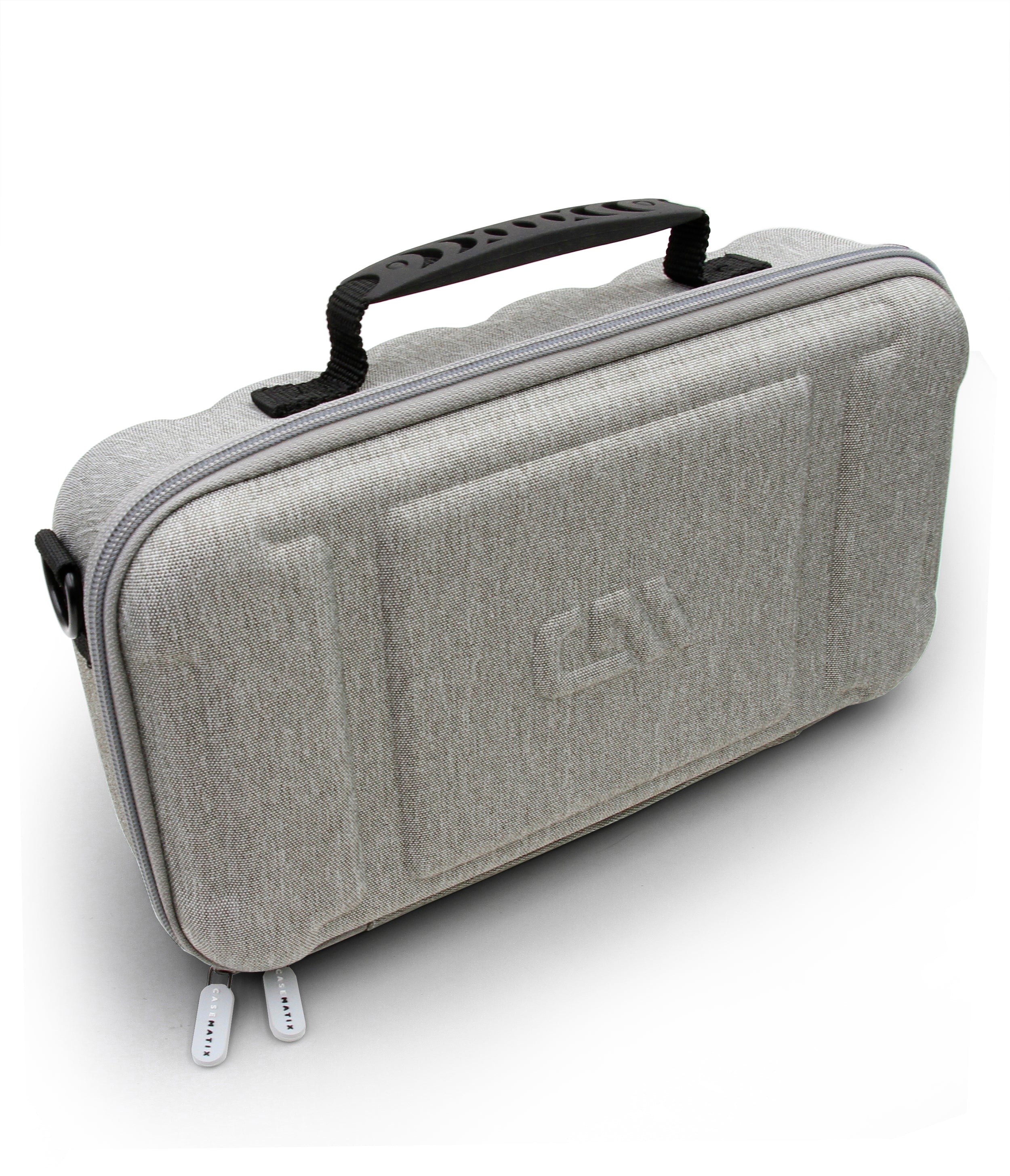12.75" Hard Shell EVA Travel Case with Shoulder Strap and Padded Divider - Fits Accessories up to 11.5" x 5.5" x 2"