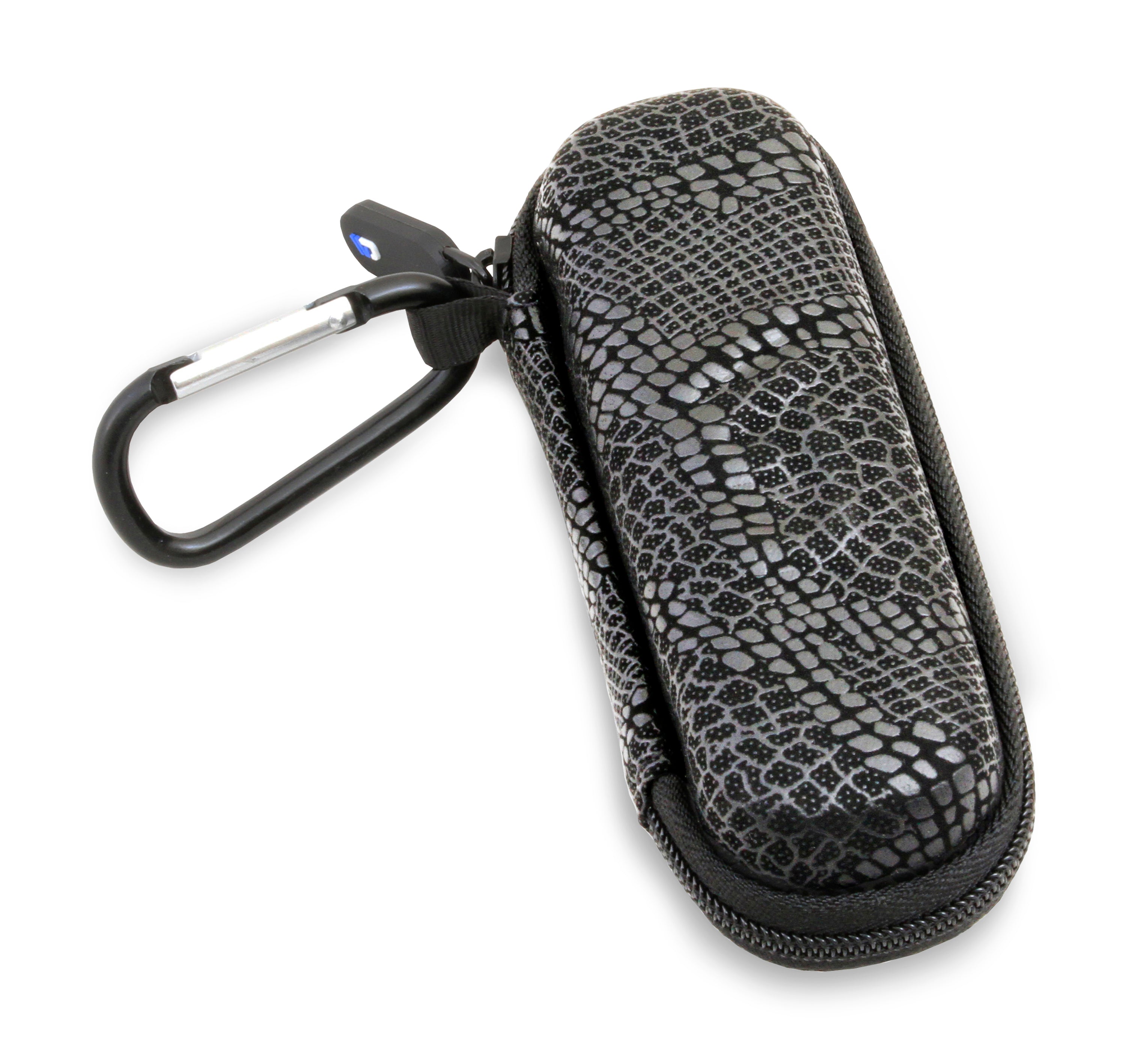 5.25" Hard Shell EVA Travel Case with Carabiner Clip - Fits Accessories up to 2.5" x 2.5" x 1"