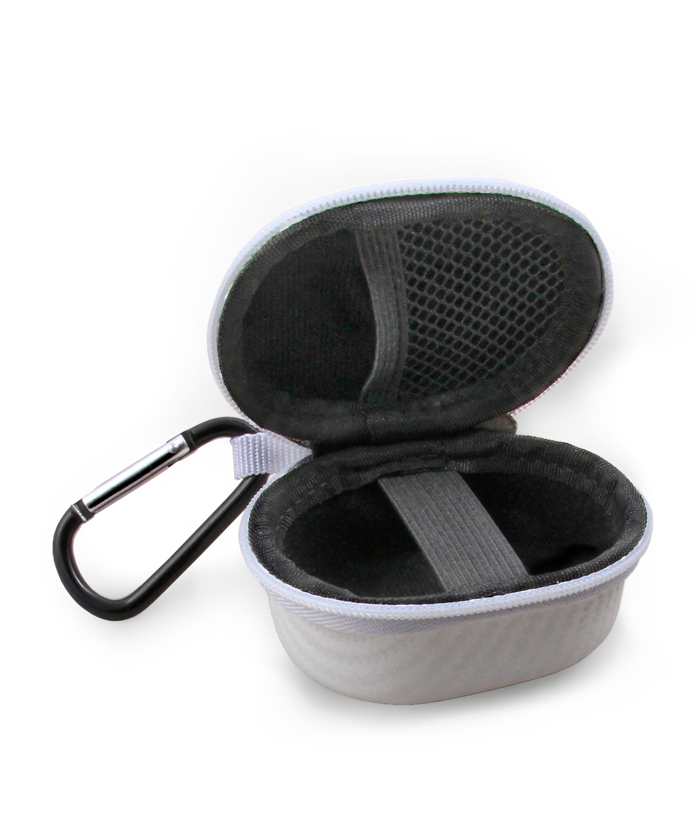 Portable Earbud Case Compatible with Samsung Galaxy Buds Live or Buds+ True Wireless Earbuds Bluetooth, Clip On Carabiner Impact Protection