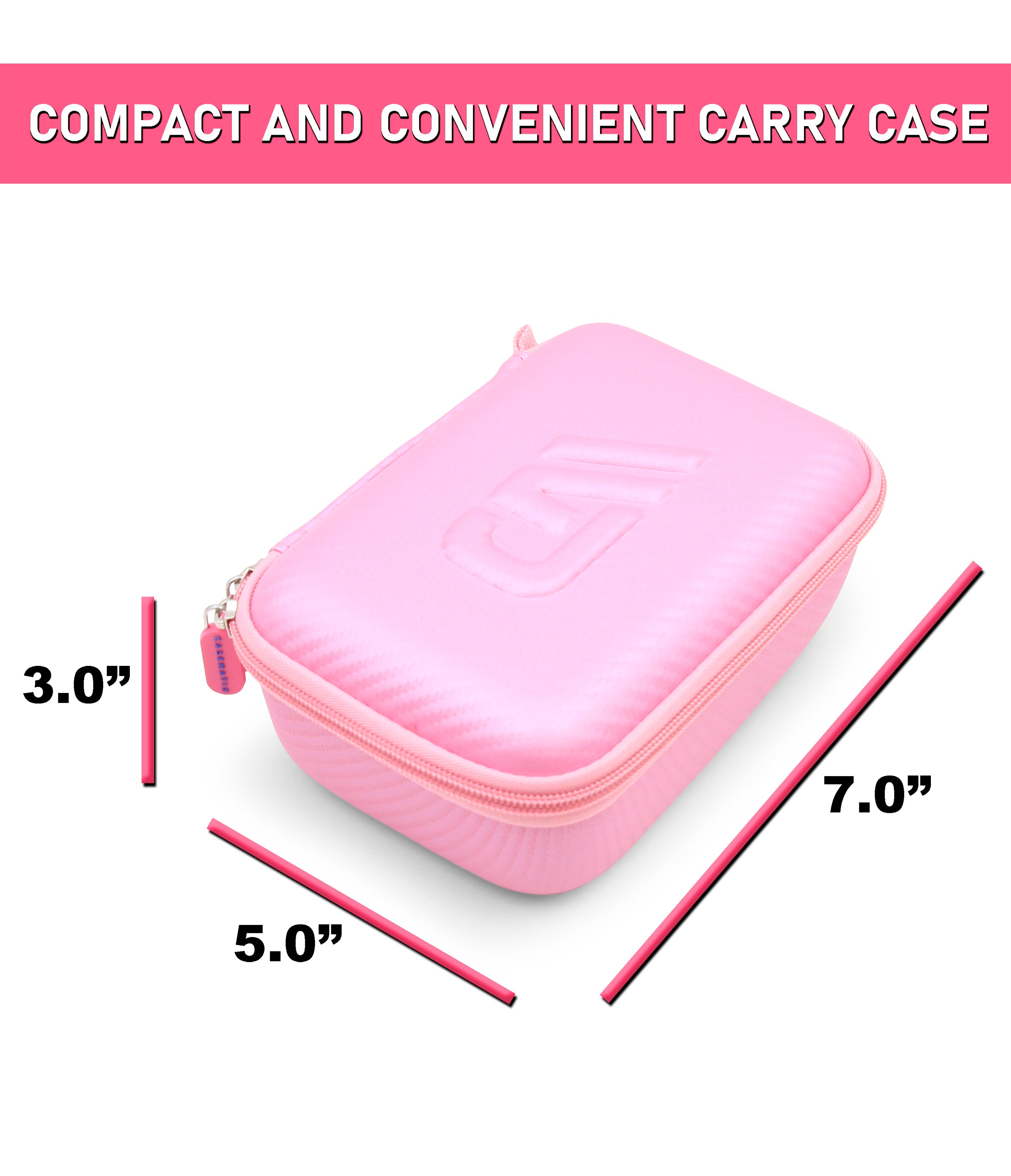 Travel Case with Wrist Strap for Blinger Deluxe Set, Blinger Refill Gems and More Hair Jewels and Nail Glam Childrens Accessories, Case Only