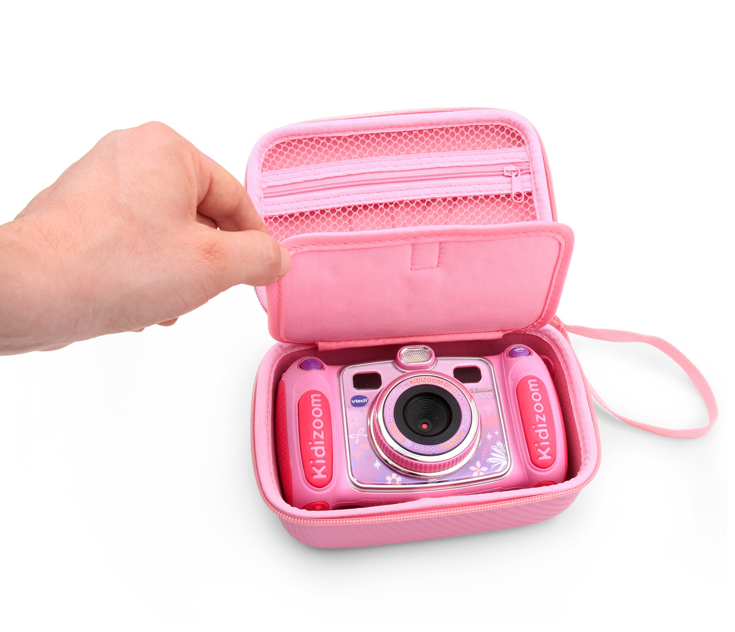 Camera Case Compatible with VTech Kidizoom Pix/Duo/Twist - EVA Protection with Accessory Storage & Fun Design for Kids - Case Only