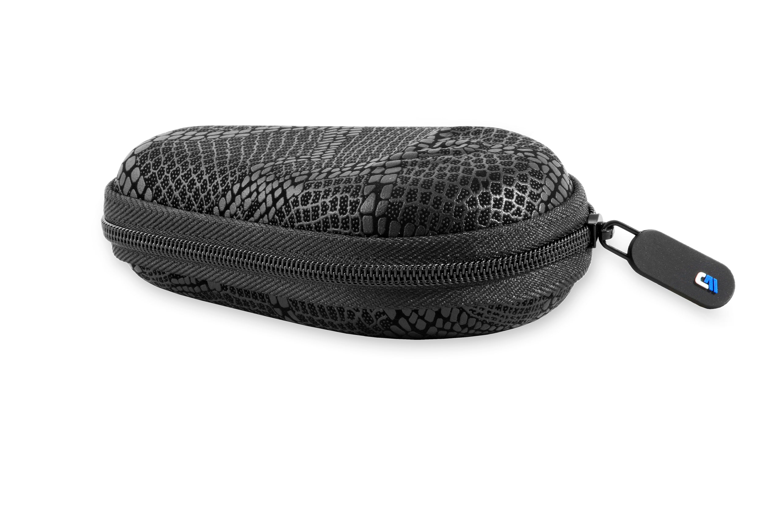 Watch Travel Case for up to 56MM Watches - Hard Shell Exterior, Cushion Foam Interior, Reinforced Zippers & Metal Carabiner - Watch Box Only