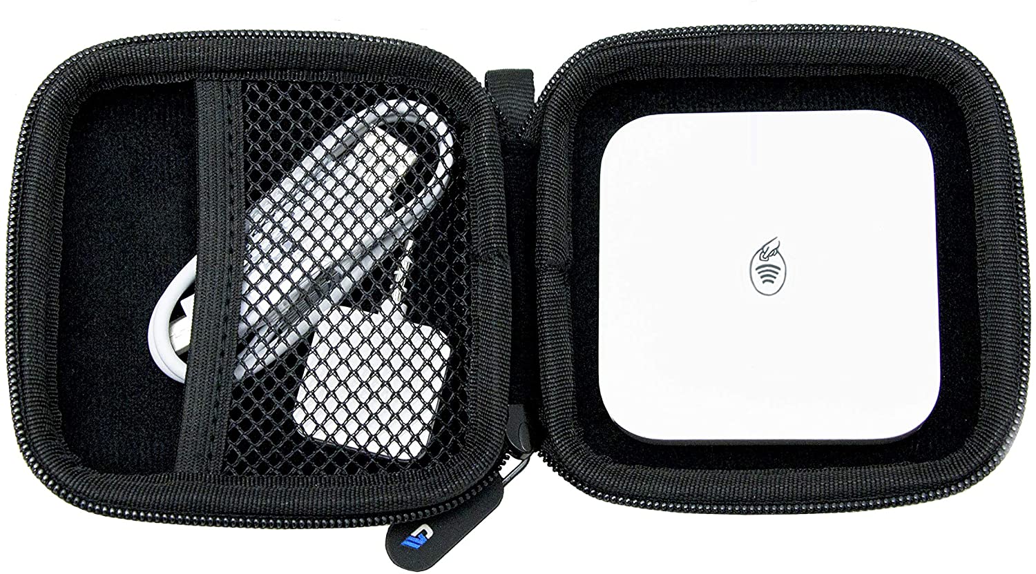 Square Reader Travel Case Compatible with Square Contactless & Chip Reader with Cable Storage – Hard EVA Shell, Scratch-Resistant Case Only